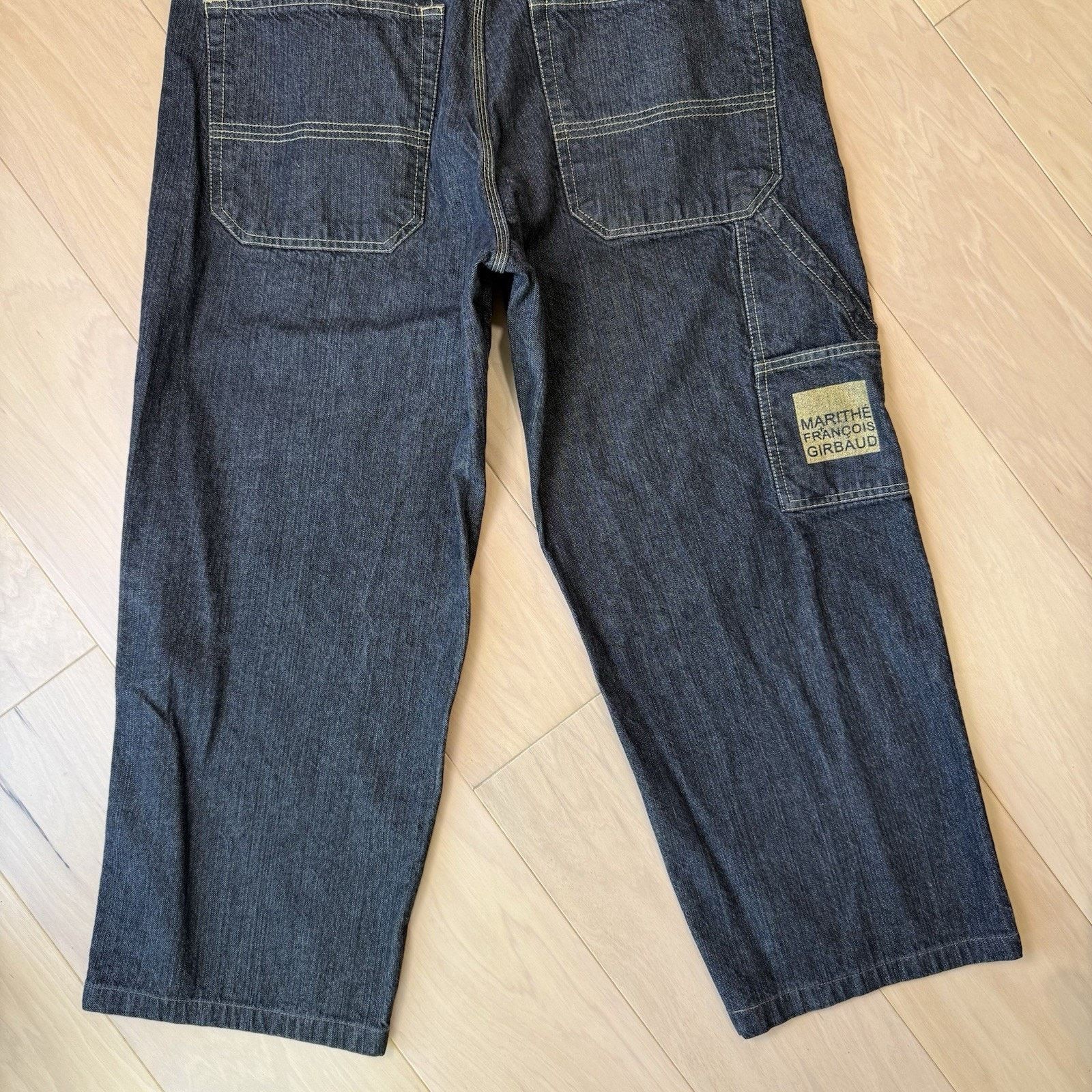 Marithe + Francois Girbaud Vintage Marithe Francois Girbaud Carpenter Pants 38 Black Size US 38 / EU 54 - 10 Thumbnail