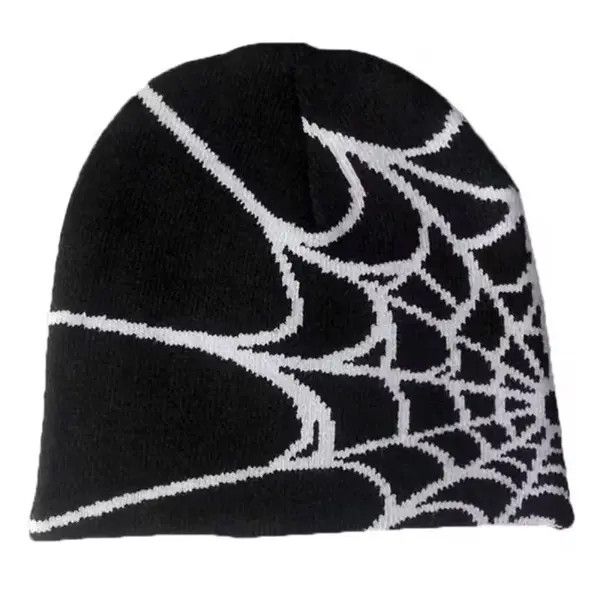 Japanese Brand Spider Web Pattern Pullover Knitted Hat Size ONE SIZE - 1 Thumbnail