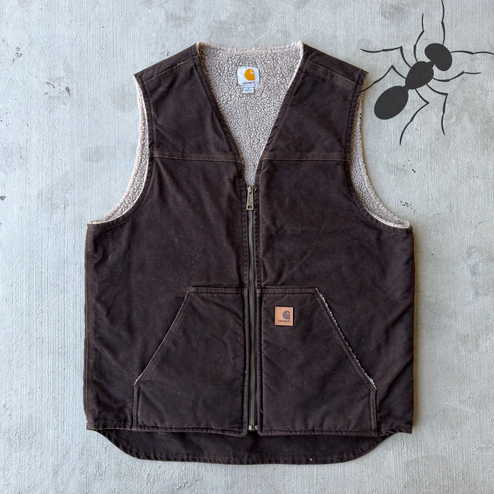 Carhartt × Vintage Carhartt V26 DKB brown work wear vest Size US L / EU 52-54 / 3 - 1 Thumbnail
