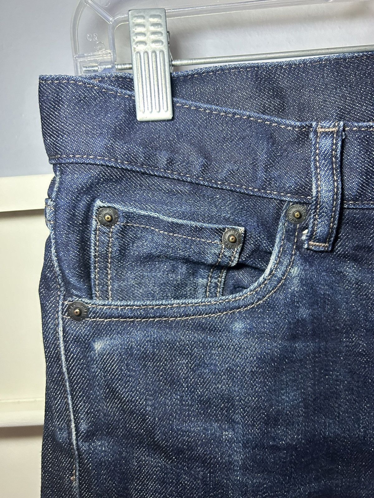 Uniqlo Uniqlo raw selvedge indigo denim jeans Size US 30 / EU 46 - 6 Thumbnail