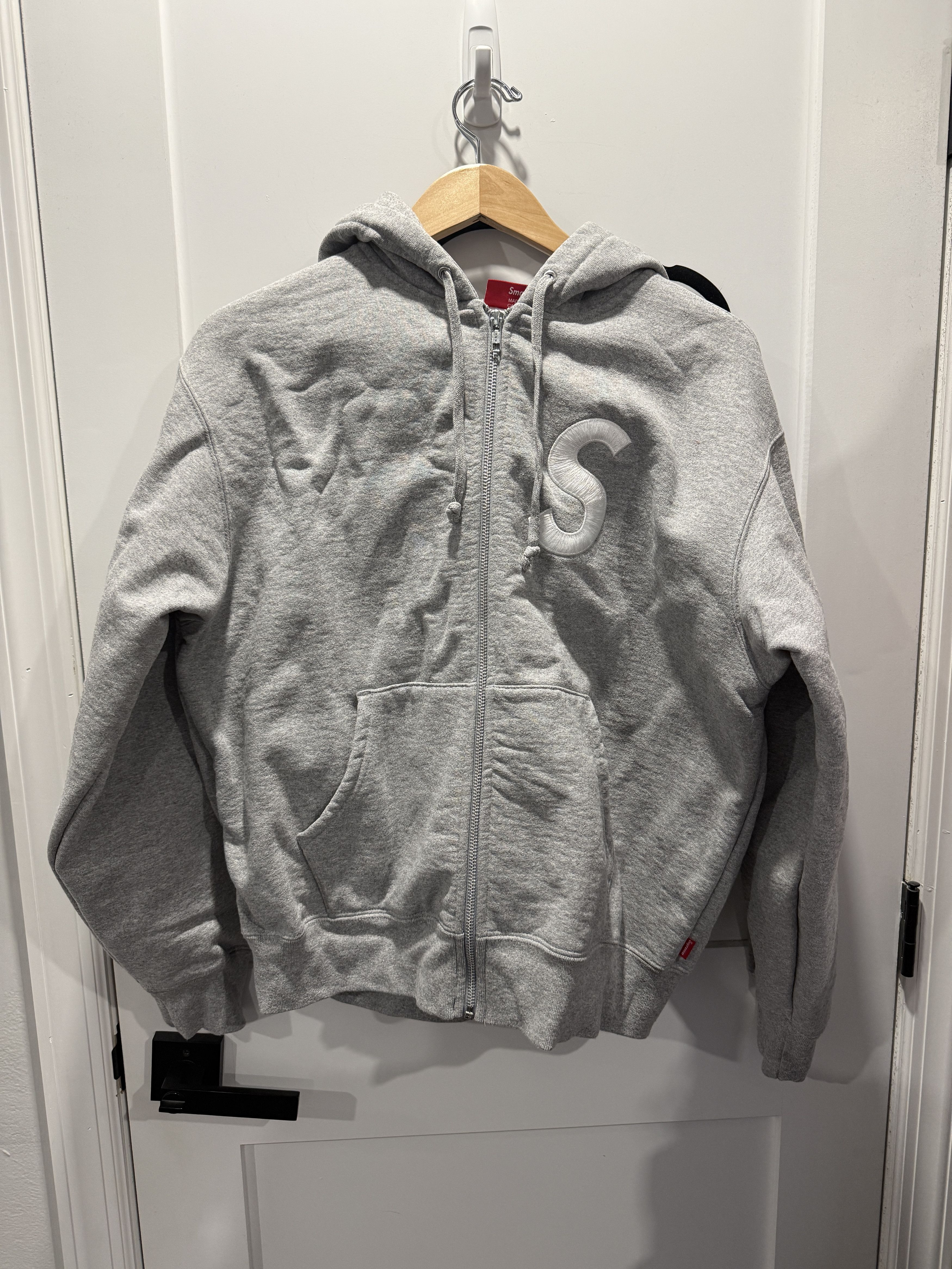 Supreme Supreme Reversible Work Zip Up Hooded Sweatshirt Ash Grey