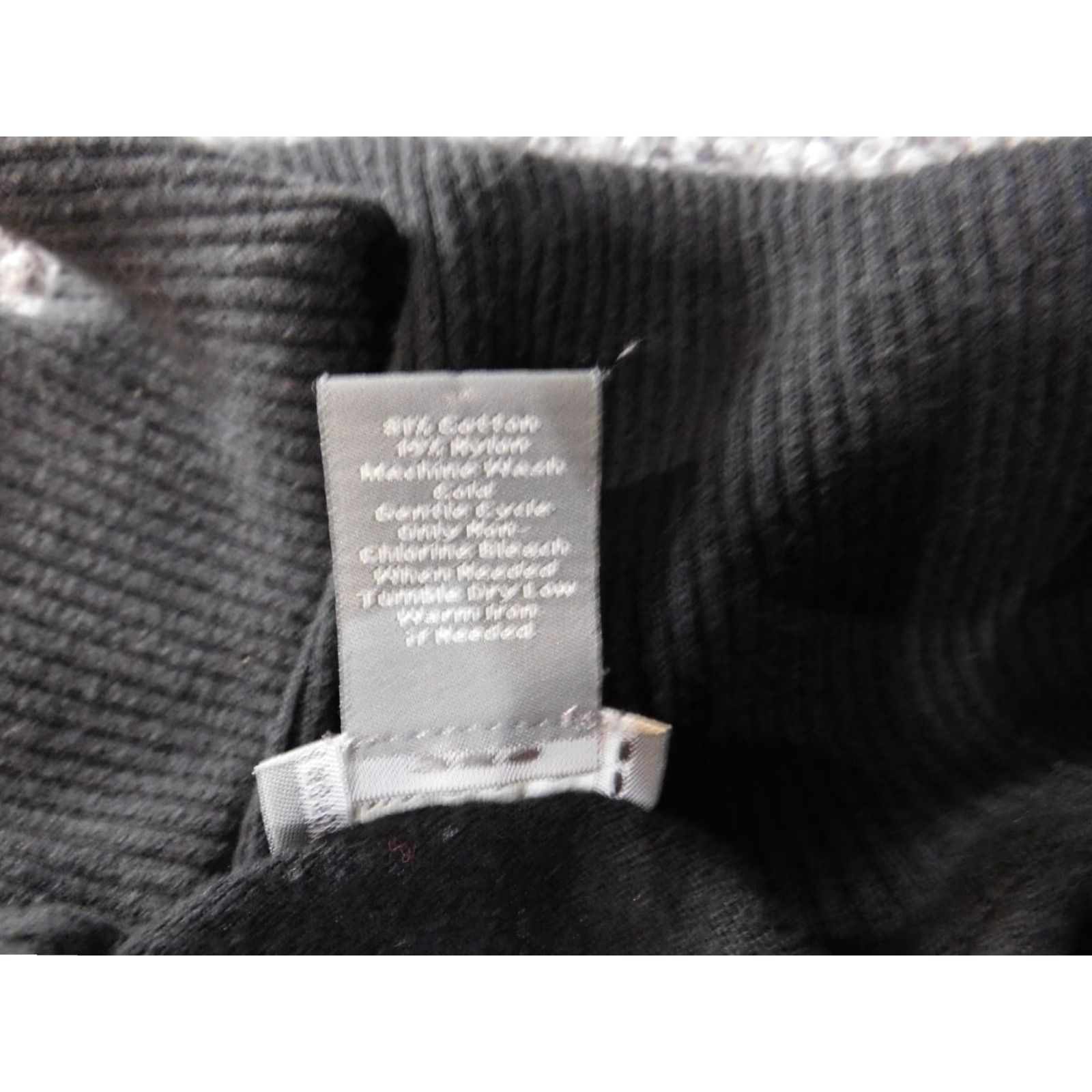 Ann Taylor Ann Taylor Sweater Pullover Knit V-Neck 1/4 Zip Black Petite Womens Short Sleeve Cotton Nylon Med Petite Size M / US 6-8 / IT 42-44 - 6 Thumbnail