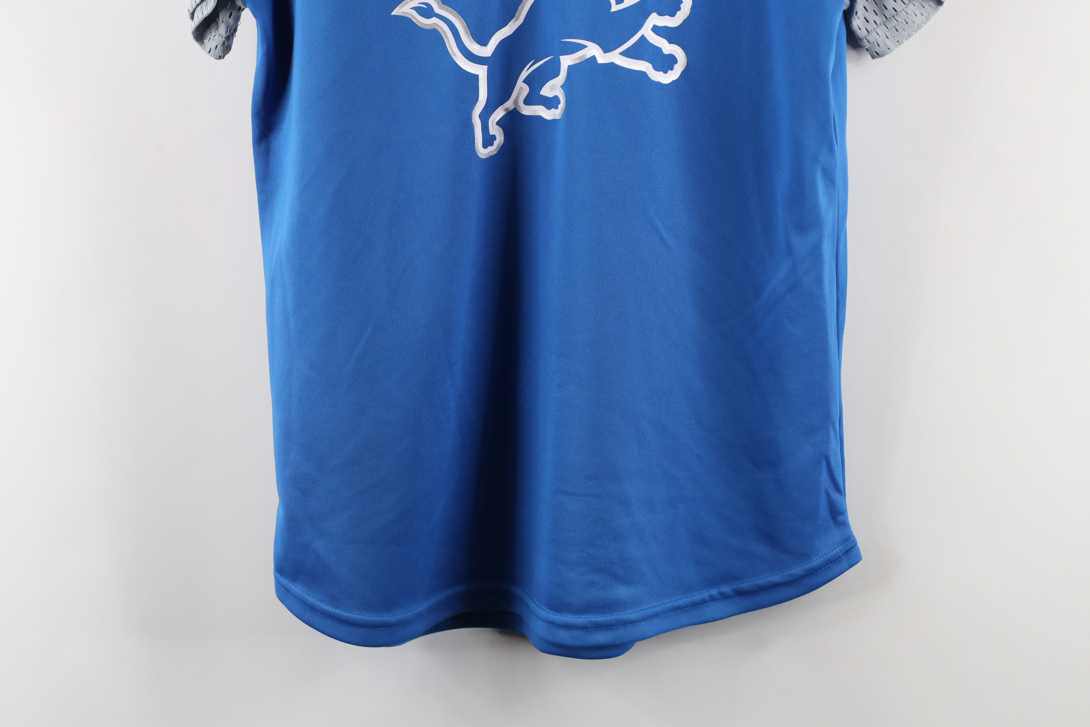 Vintage NFL Combine Detroit Lions Football Jersey T-Shirt Blue Roar Size M / US 6-8 / IT 42-44 - 3 Thumbnail