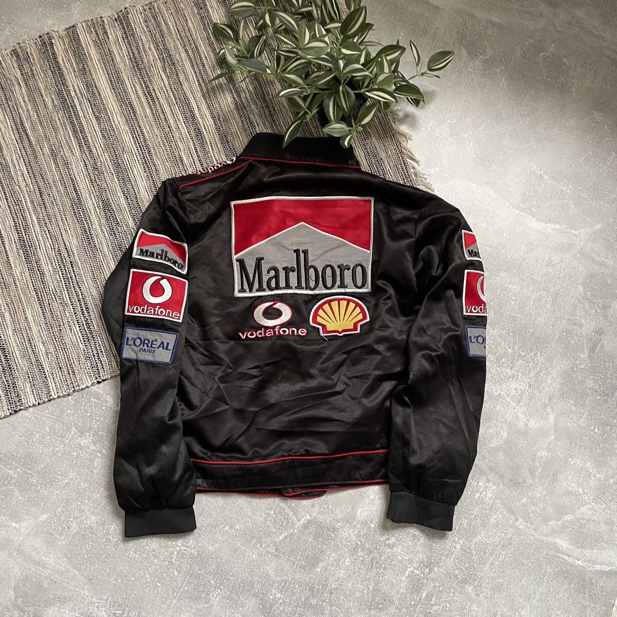 Ferrari Made In Usa Marlboro Marlboro jacket Y2k bomber 90s Ferrari nascar racing moto Grailed