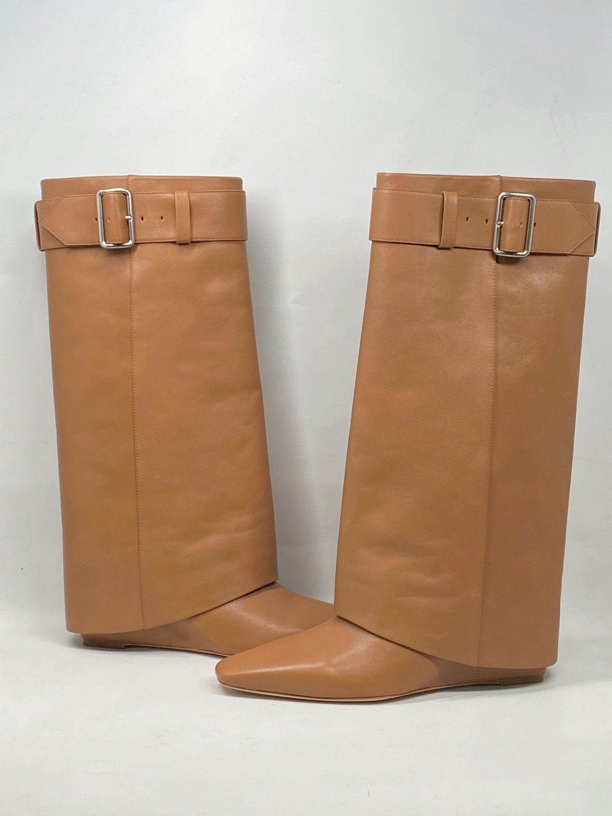 Simkhai Simkhai Belted Foldover Wedge Boots size 39 Size US 9 / IT 39 - 8 Thumbnail
