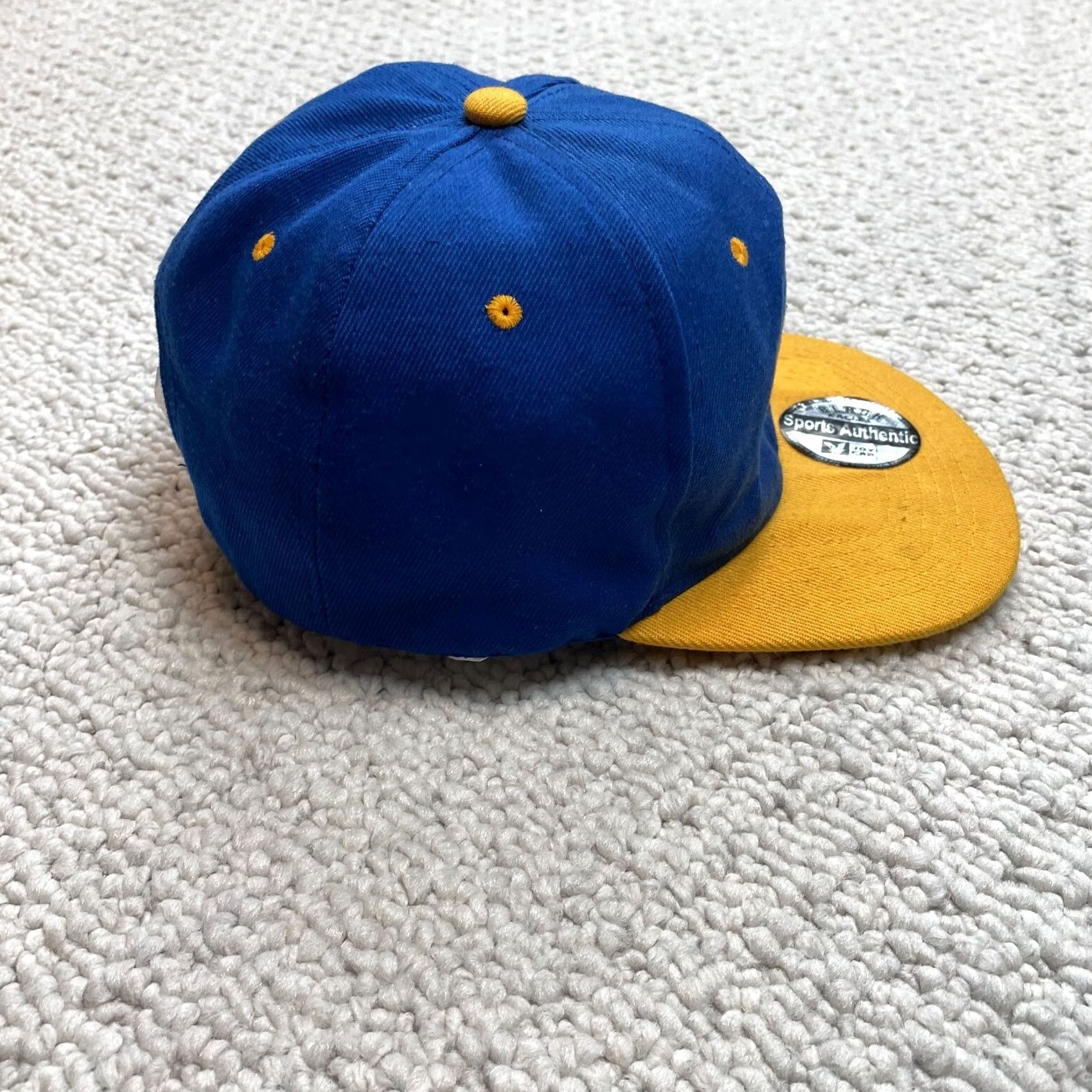 Vintage BLACKHAWK! Cap Baseball Cap Adult One Size Adjustable Blue Canvas Black Hawk Joy Cap Military Flag Theme Men Womens Unisex Accessories Size ONE SIZE - 4 Thumbnail