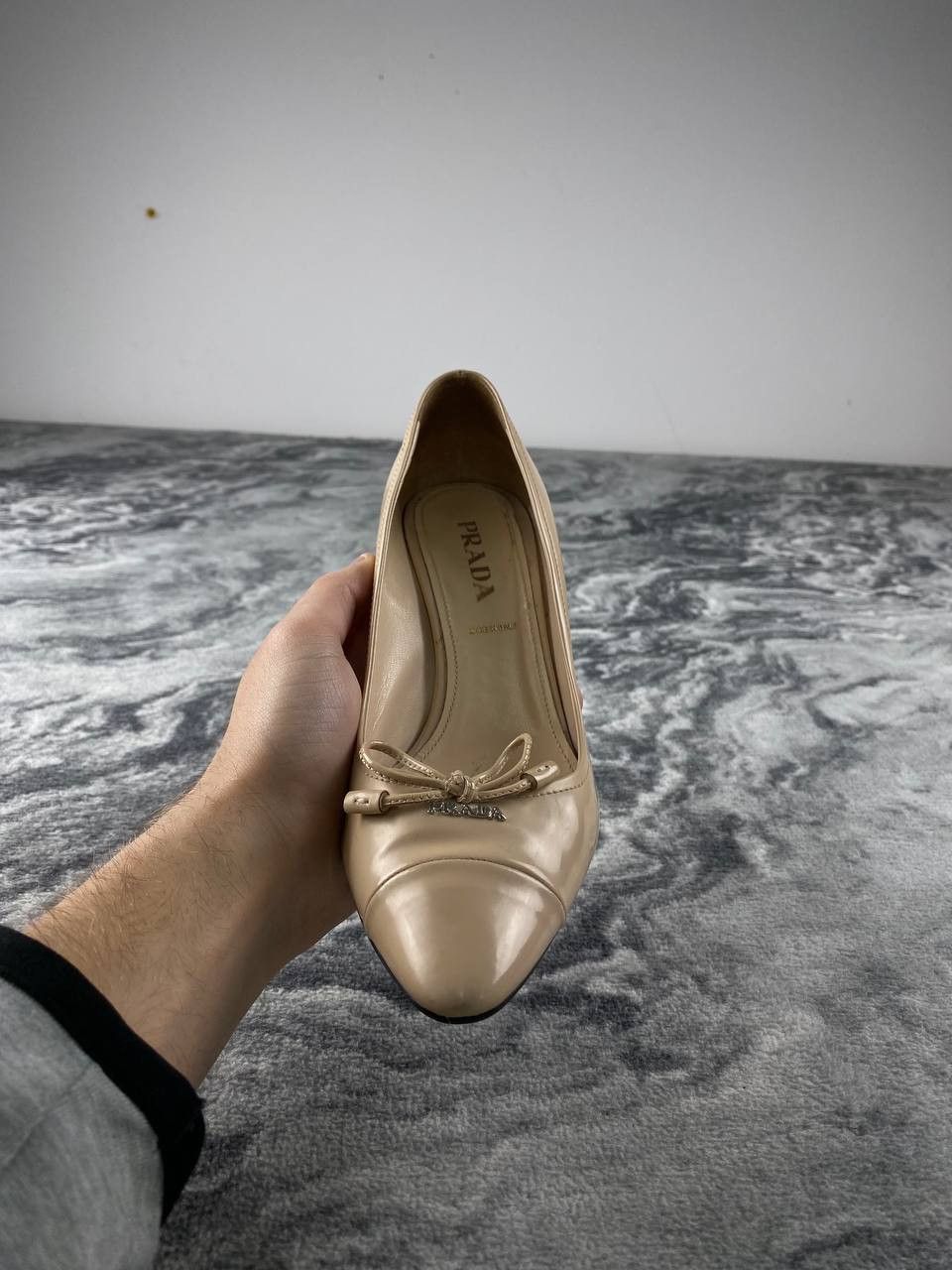 Prada Prada Leather Heels Women Size 36 Beige Size US 6 / IT 36 - 11 Thumbnail