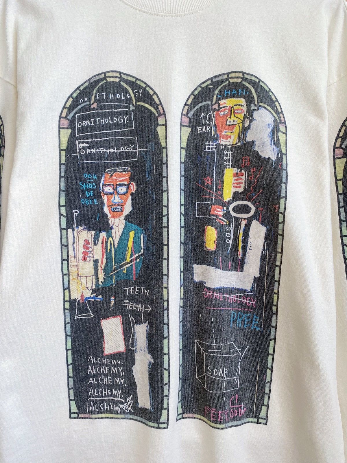H&M × Jean-Michel Basquiat × Who Decides War WHO DECIDES WAR x BASQUIAT x H&M LONG SLEEVE RELAXED T-SHIRT Size US XL / EU 56 / 4 - 22 Thumbnail