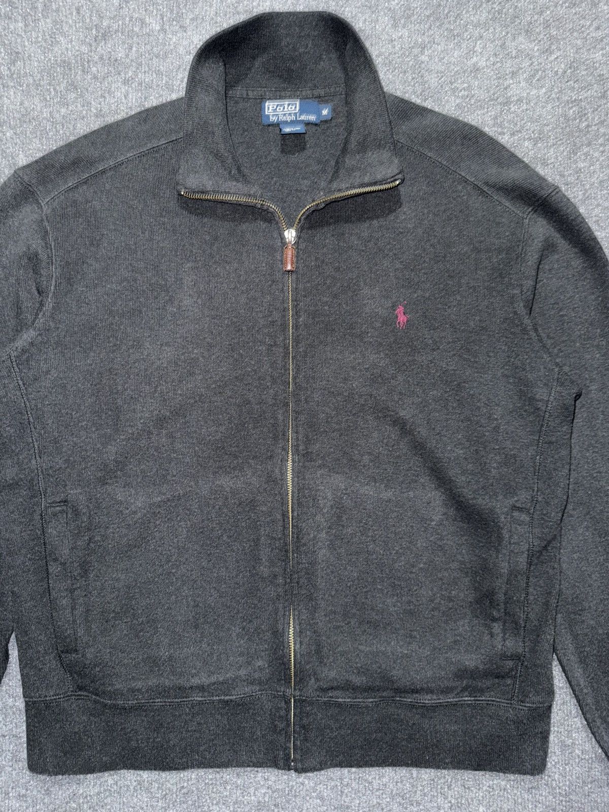 Polo Ralph Lauren Polo Ralph Lauren Charcoal Zip Up Jacket M Size US M / EU 48-50 / 2 - 2 Thumbnail
