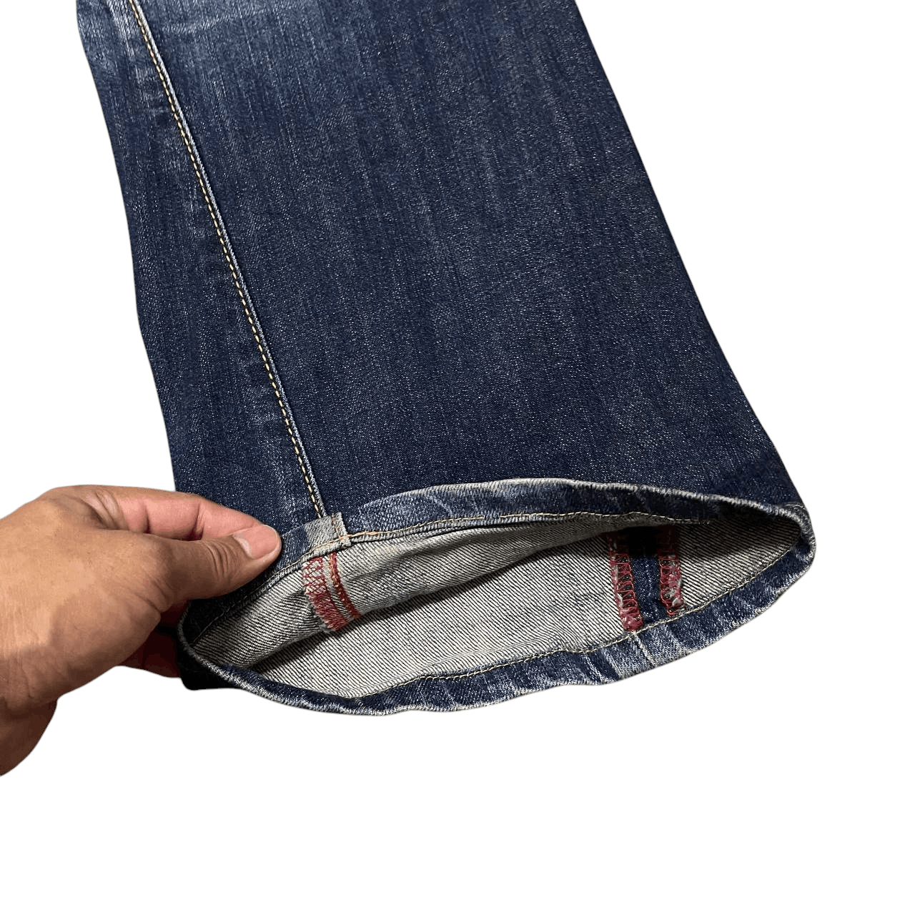 Edwin Vintage Edwin Blue Trip Flared Denim Jeans Size US 34 / EU 50 - 17 Thumbnail
