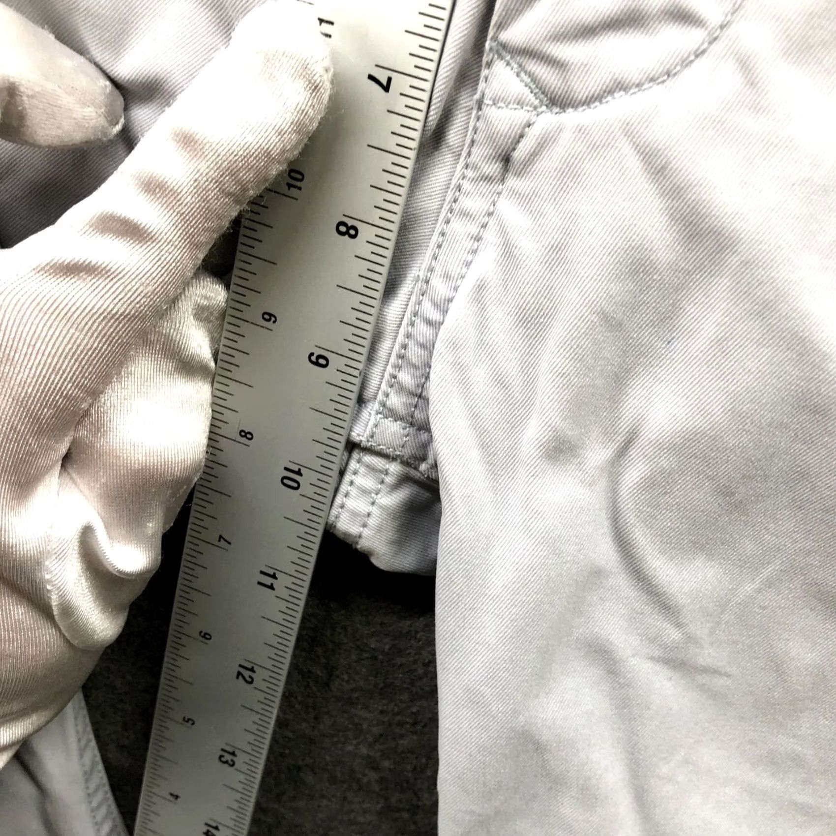 Bonobos Bonobos Slim Straight Chino Pant Mens 29x29 Light Gray Flat Front Slimming Cotton Pants Casual Ready to Ship Mens Size US 29 - 6 Thumbnail
