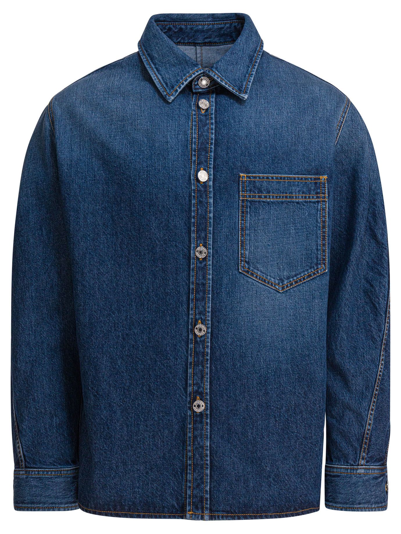Givenchy Givenchy Denim Overshirt tag size M Men - USA Duties Paid Size US M / EU 48-50 / 2 - 1 Thumbnail