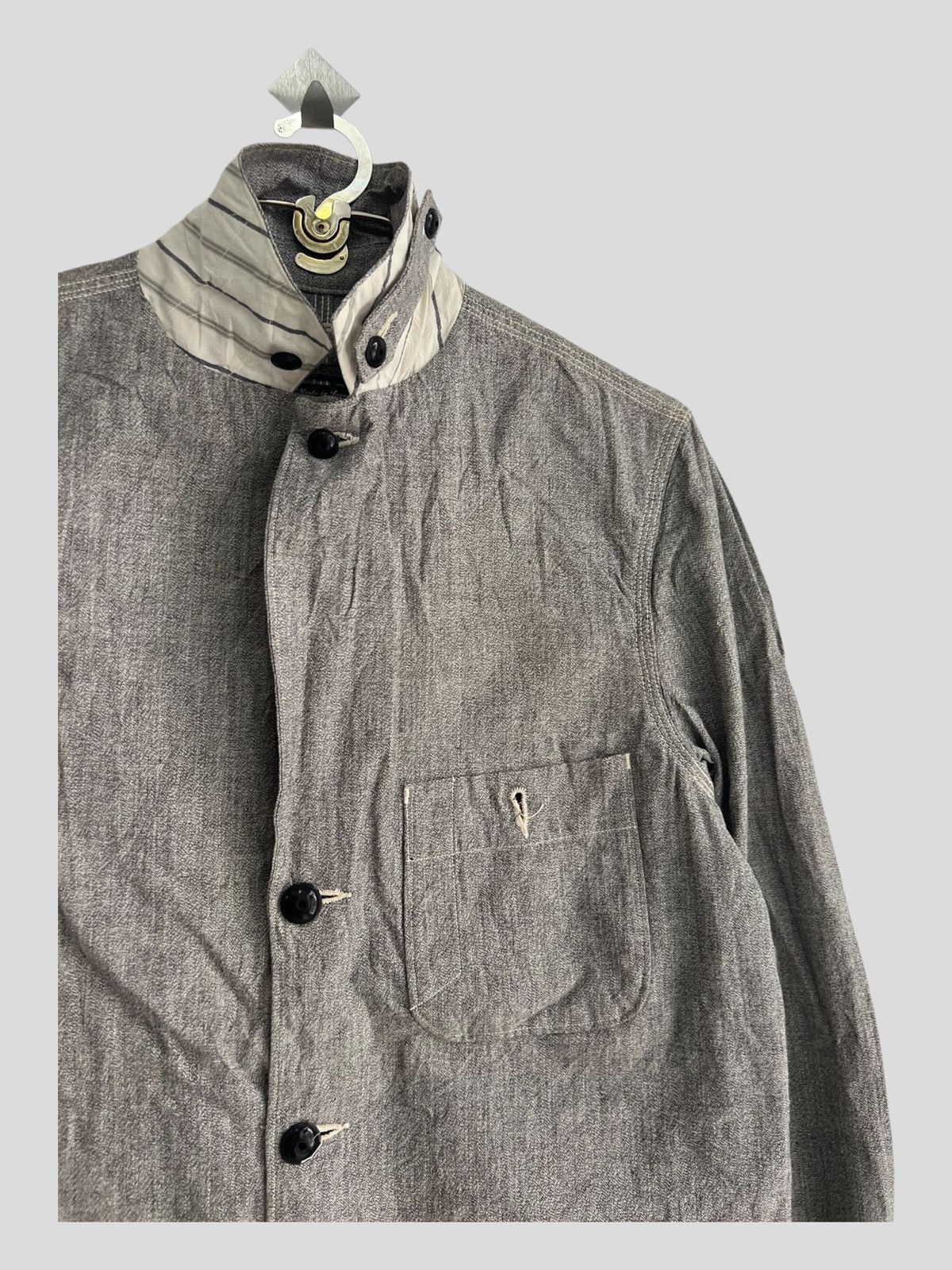 Sunny Sports Japan Made Salt & Pepper 3 Pockets Selvedge Workwear Jacket Size US M / EU 48-50 / 2 - 3 Thumbnail