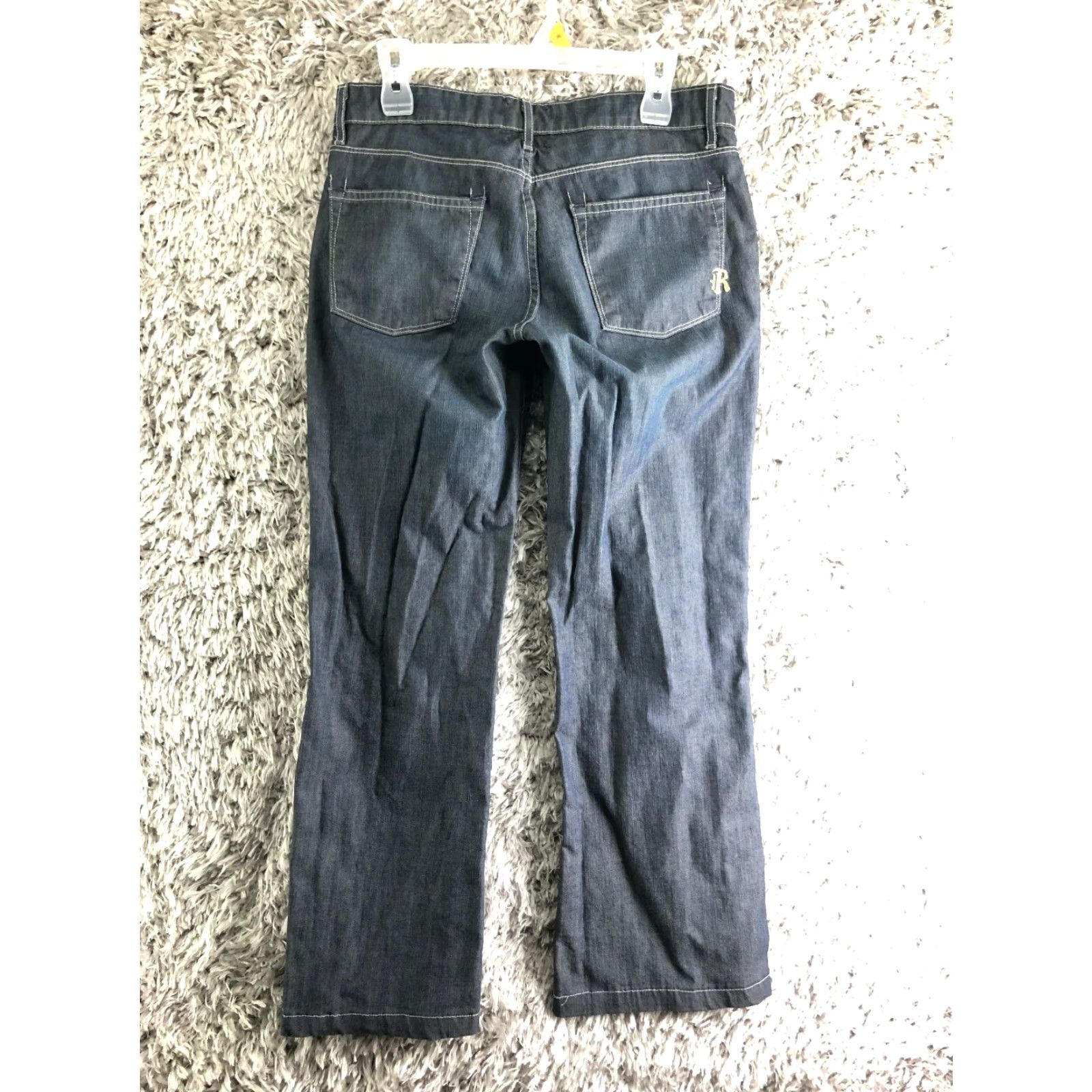 Denime Rich & Skinny Jeans Womens 29 Mid Rise Straight Blue Denim Size 29 Regular Inseam 30 Comfort Size 29" - 5 Thumbnail