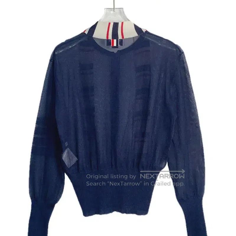 Thom Browne Thom Browne Blue Silk Women's Shirt . Size M / US 6-8 / IT 42-44 - 2 Thumbnail