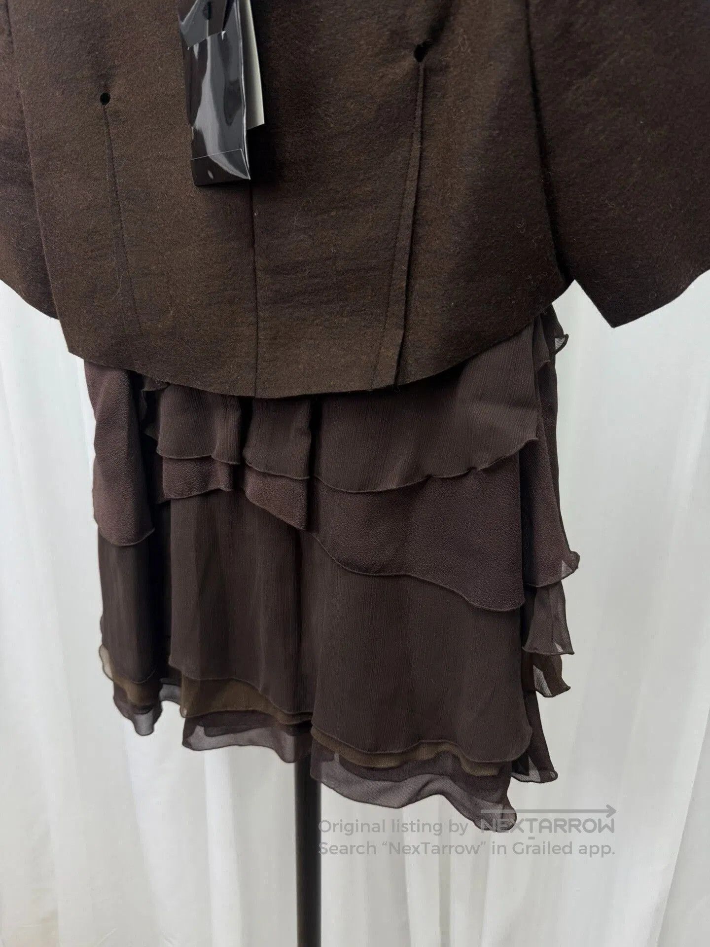 Comme des Garcons Homme Plus UNDERCOVER Multilayer Top in Rich Brown. Size US S / EU 44-46 / 1 - 3 Thumbnail