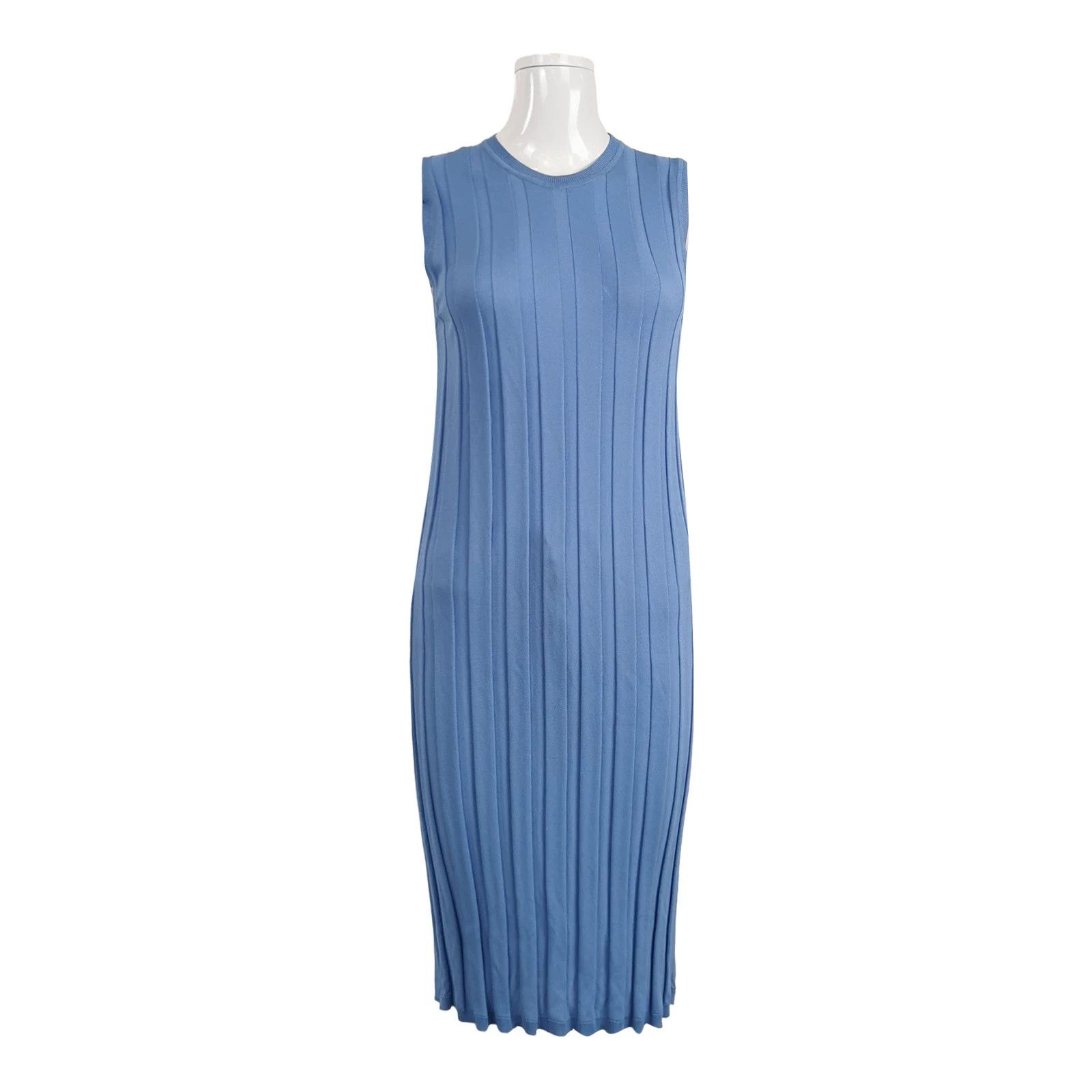 Max Mara MaxMara Solid Round Neck Dress S Size S / US 4 / IT 40 - 1 Thumbnail