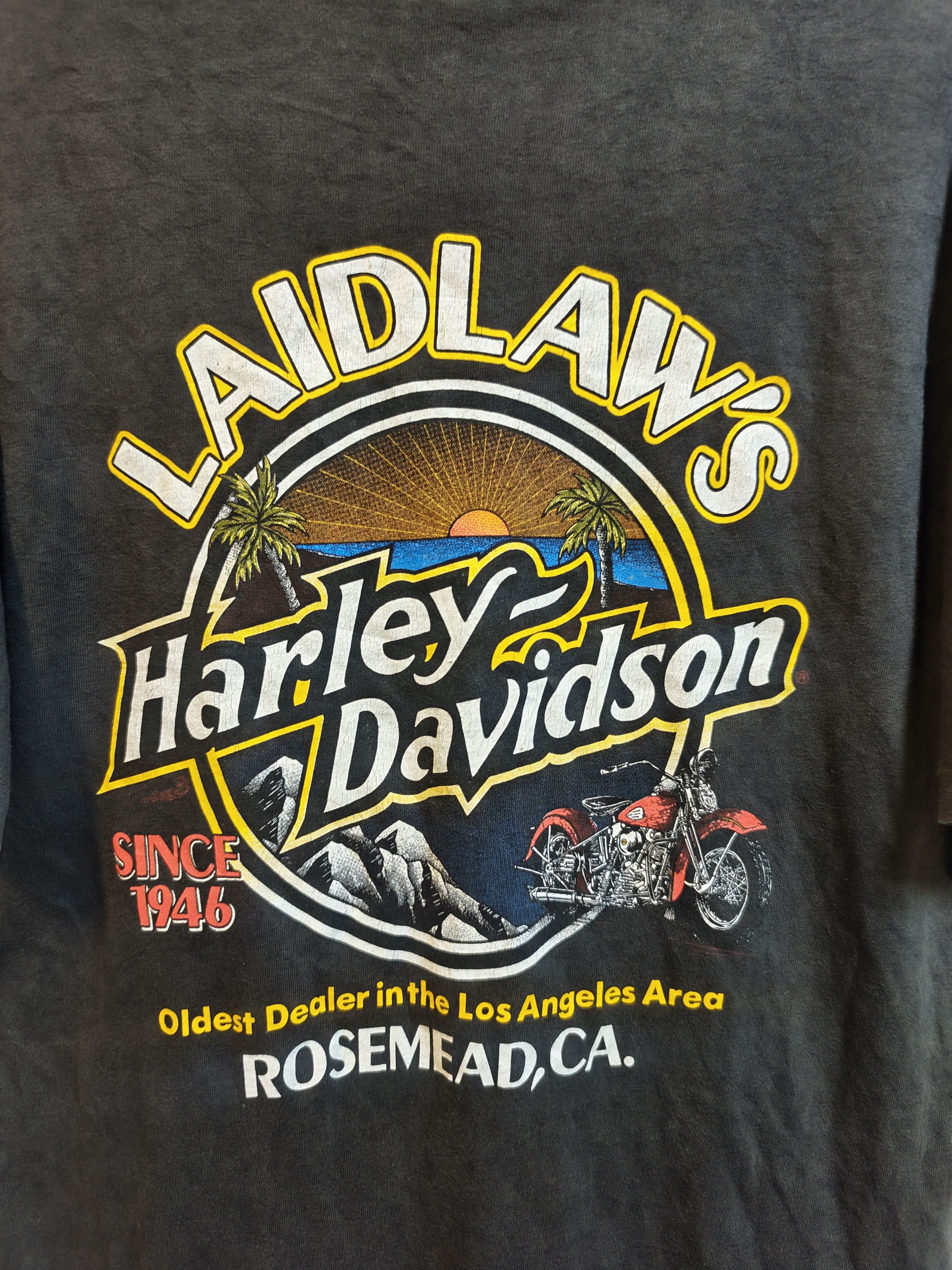 Harley Davidson vintage 90s t shirt one world harley davidson made in usa Size US M / EU 48-50 / 2 - 4 Thumbnail