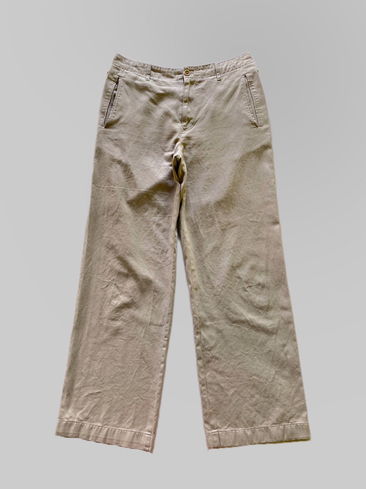 image of Archival Clothing x Margaret Howell Vintage Margaret Howell Herringbone Military Pants in Grey/Tan 