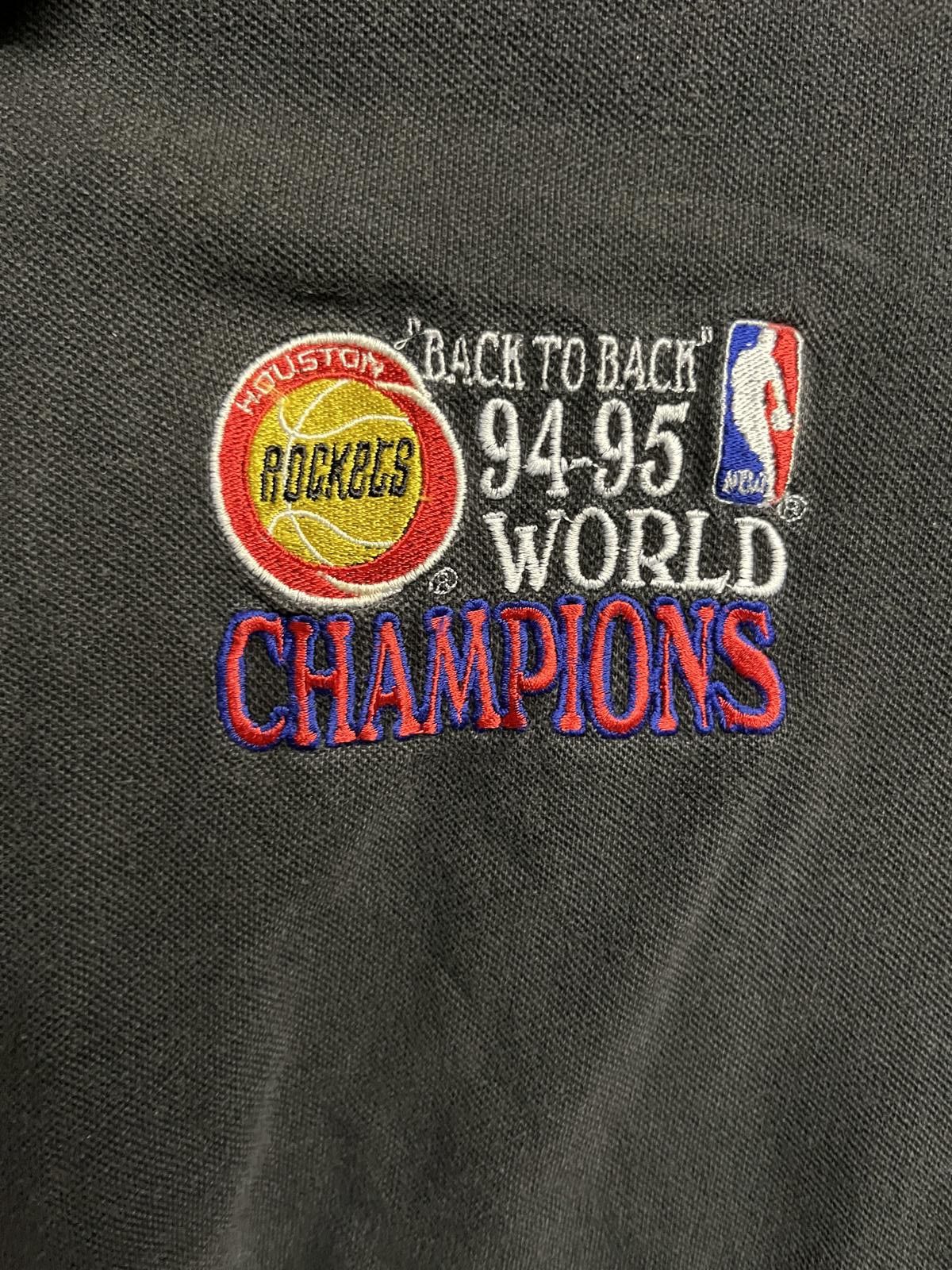 Logo Athletic VTG Houston Rockets 1994-95 World Champs Polo Back to Back Size US M / EU 48-50 / 2 - 3 Thumbnail