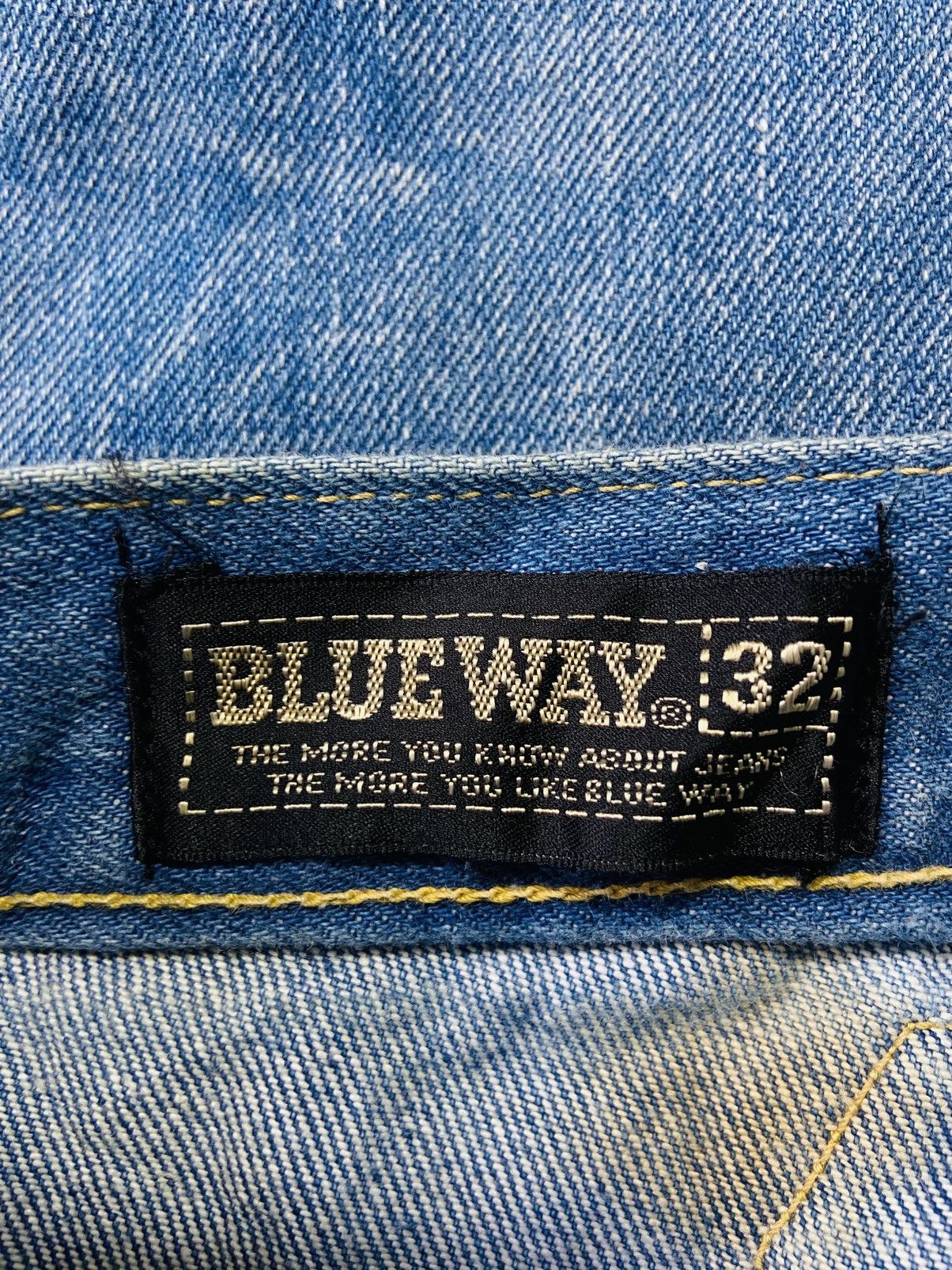 Jean Vintage Blue Way Jeans (Zip Talon) Size US 31 - 17 Thumbnail