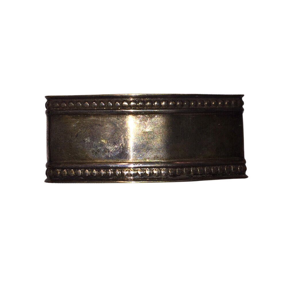 Designer Rustic Silver Plated Napkin Ring Set of 4 Size ONE SIZE - 4 Thumbnail