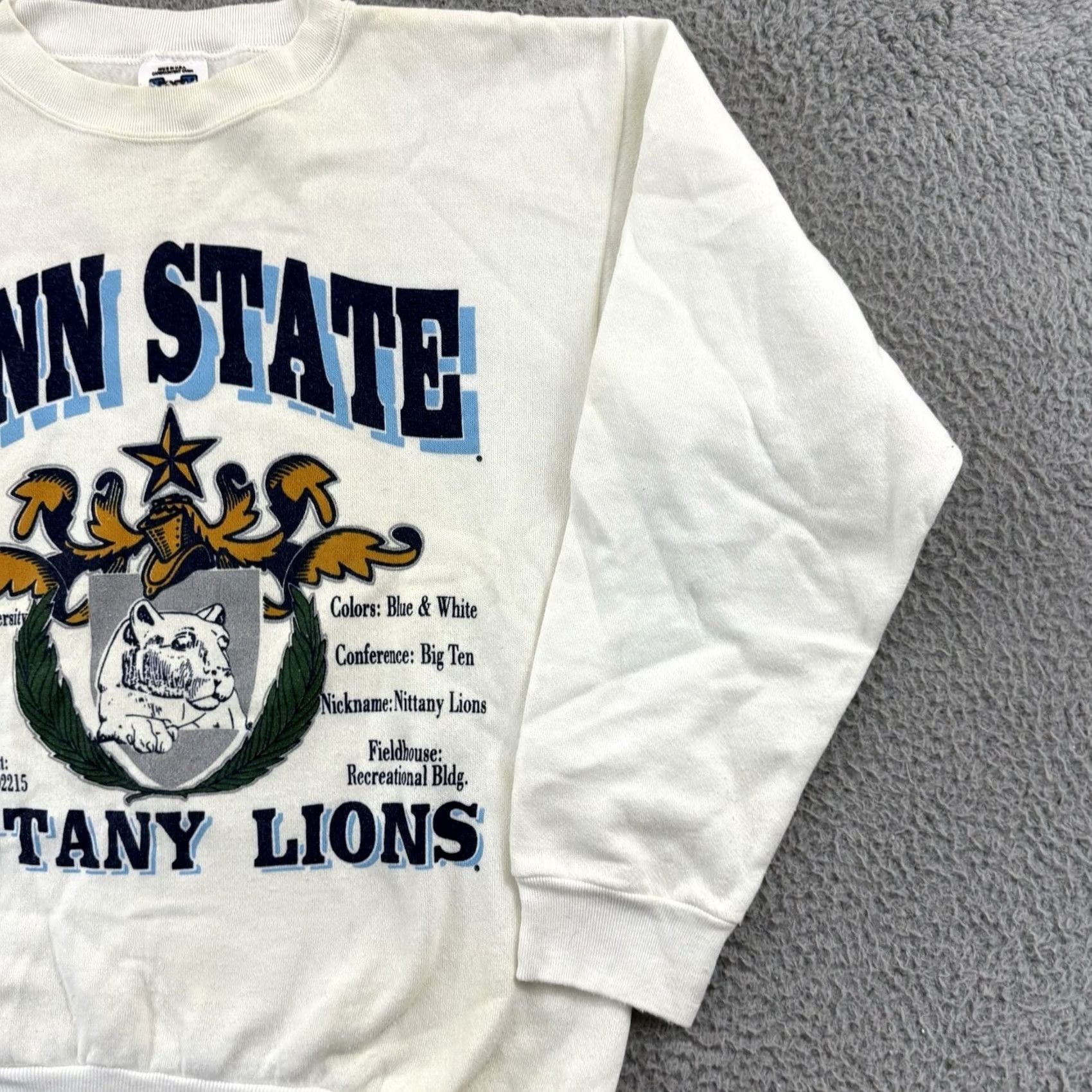 Penn VINTAGE Penn State Nittany Lions Sweatshirt Men’s Large 80s Football Sport USA Size US L / EU 52-54 / 3 - 5 Thumbnail