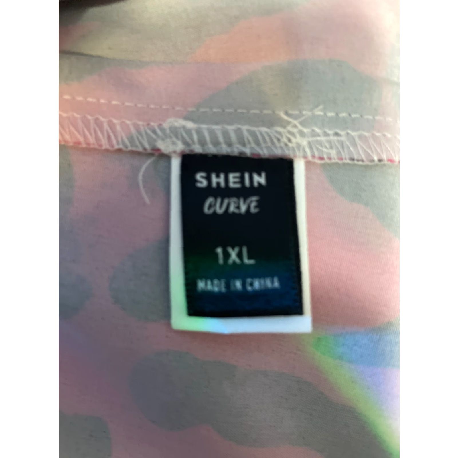 Shein SHEIN Curve Top Off the Shoulder Pink Dot Blouse 1XL Women Size XL / US 12-14 / IT 48-50 - 6 Thumbnail