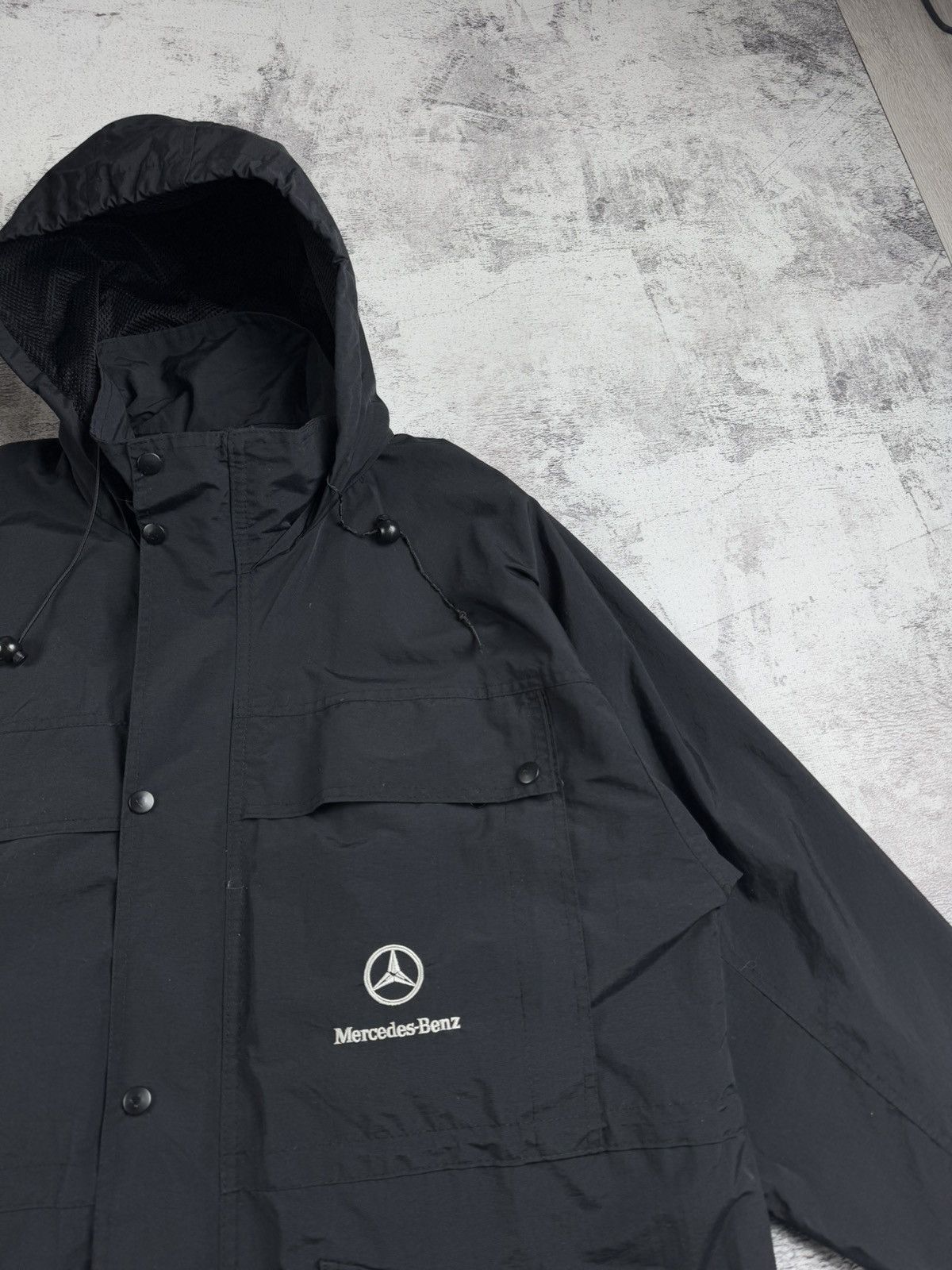 Mercedes-Benz 90S Mercedes Benz Nylon Moto Pocket Windbreaker Light Jacket Size US XL / EU 56 / 4 - 5 Thumbnail