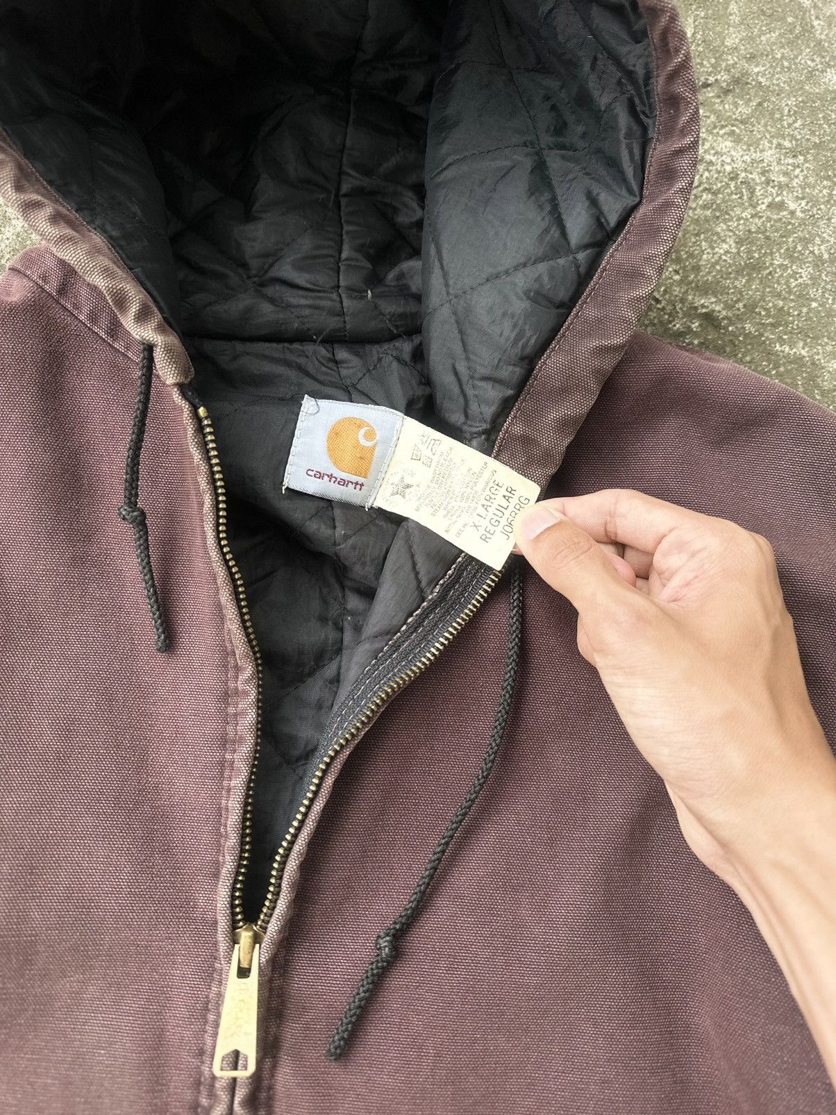 Carhartt Rare!!! Vintage 90s Carhartt J06 BRG Hooded Jacket Boxy XL Size US XL / EU 56 / 4 - 2 Thumbnail