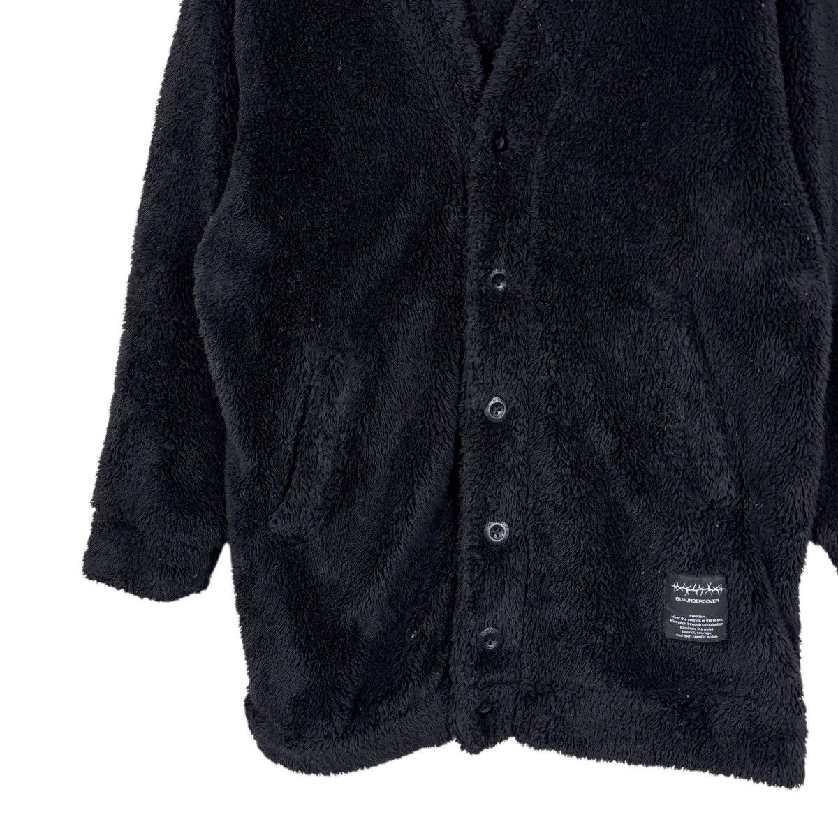 GU Undercover Gu faux fur Fleece button cadigan 🔥SHIP WITH DHL Size US M / EU 48-50 / 2 - 4 Thumbnail