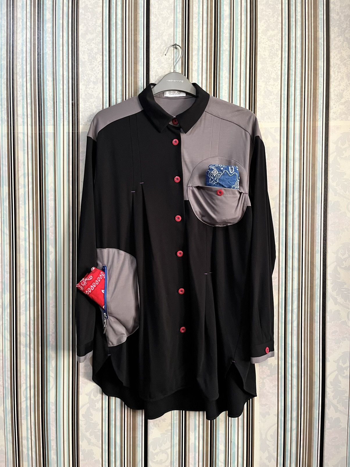 Kansai Yamamoto 1990s iconic works avant round-poc #H1 Size S / US 4 / IT 40 - 2 Thumbnail