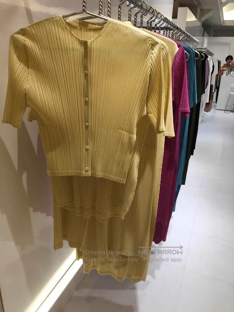 Issey Miyake Issey Miyake Cream Yellow Trousers Size 25" / US 0 / IT 36 - 9 Thumbnail
