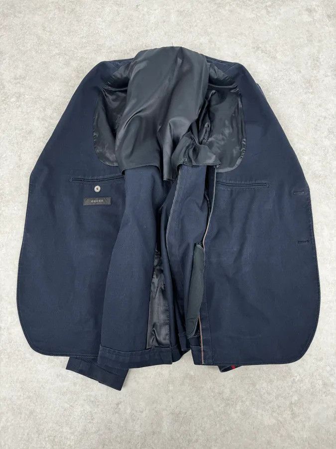 Gucci 2000s Gucci Navy Classy Blazer Jacket Size 42R - 8 Thumbnail