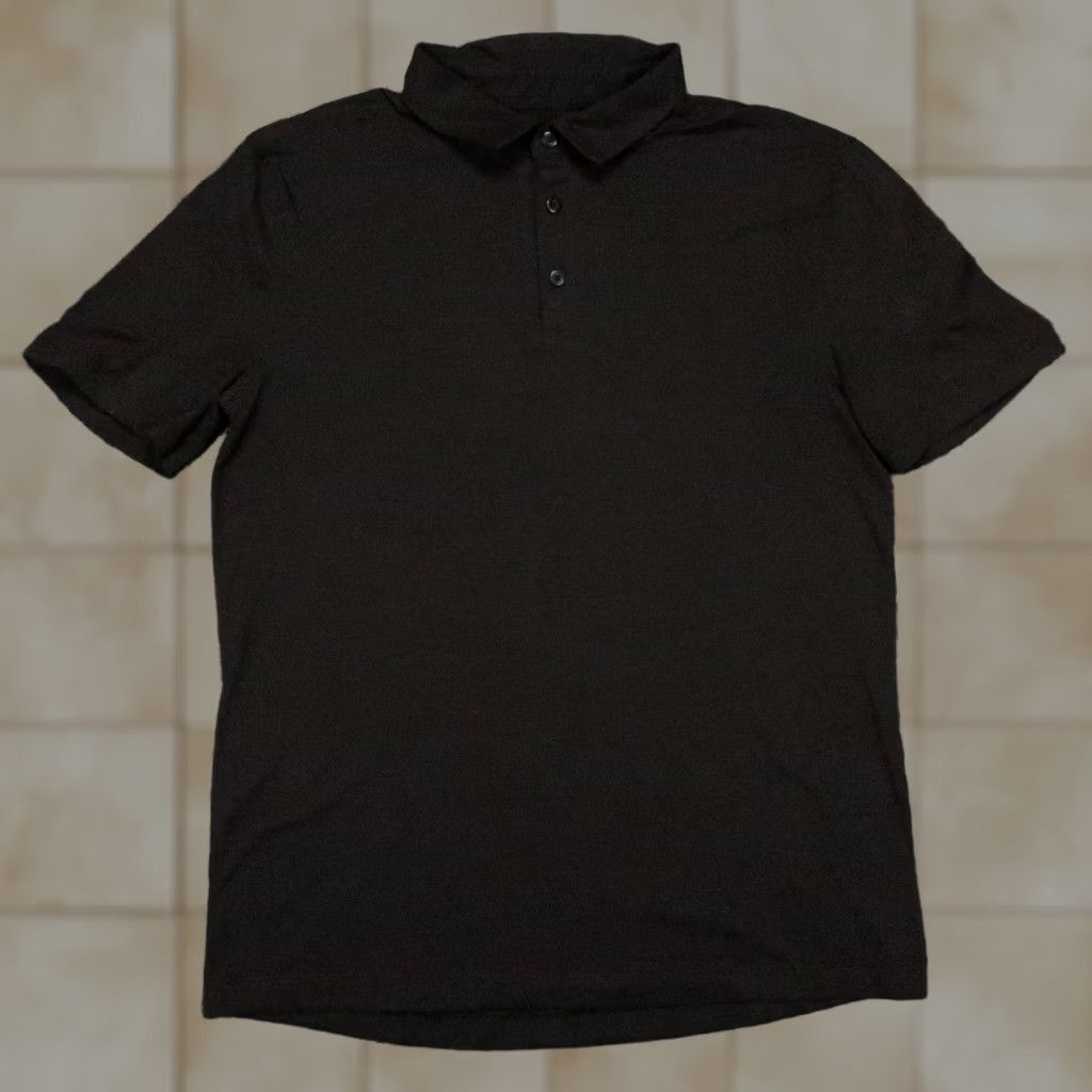 Lululemon Lululemon Polo Shirt Mens Small Black Evolution Short Sleeve Golf Stretch, Regular Fit, Solid, 38 in Chest, Casual Activewear, 90s? Size US S / EU 44-46 / 1 - 1 Thumbnail