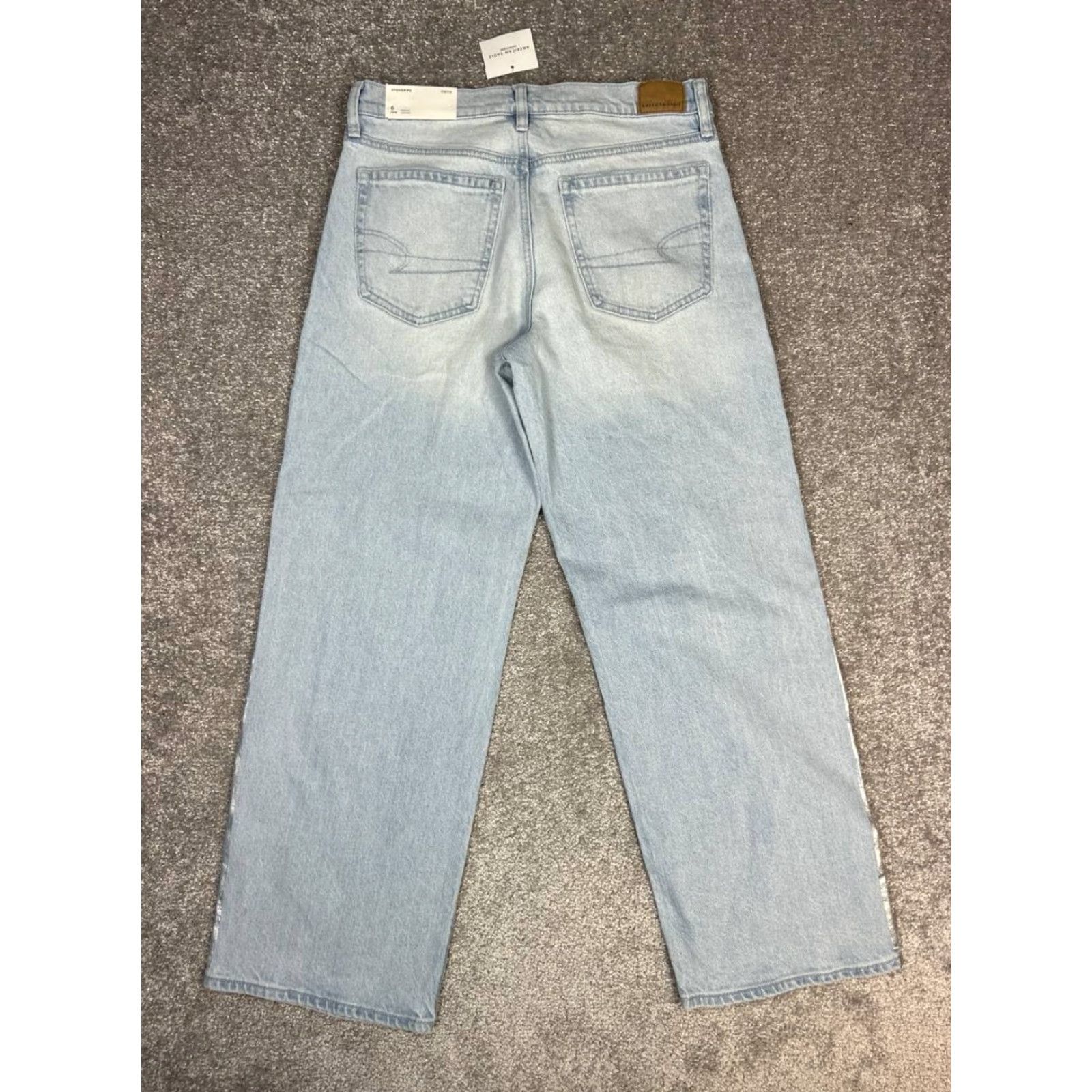 American Eagle Outfitters VINTAGE American Eagle Outfitters Stovepipe Jeans Womens 6 Blue Denim Stretch 30x29 Size 28" / US 6 / IT 42 - 2 Thumbnail