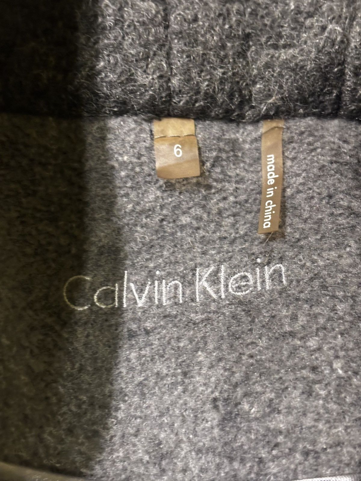 Calvin Klein Women’s gray Coat0226 Size S / US 4 / IT 40 - 6 Thumbnail