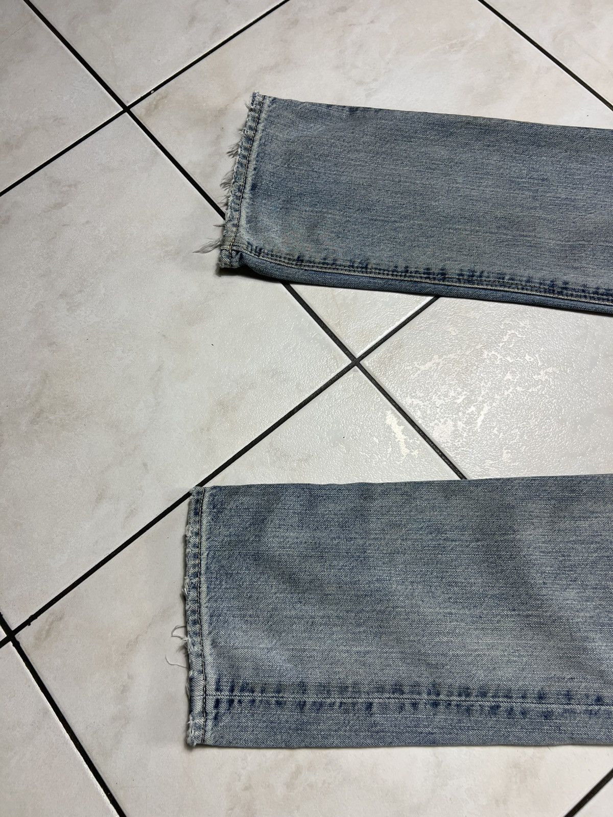 Lee Vintage Lee Slim-L2 dirty mud washed distressed denim jeans Size US 31 - 11 Thumbnail