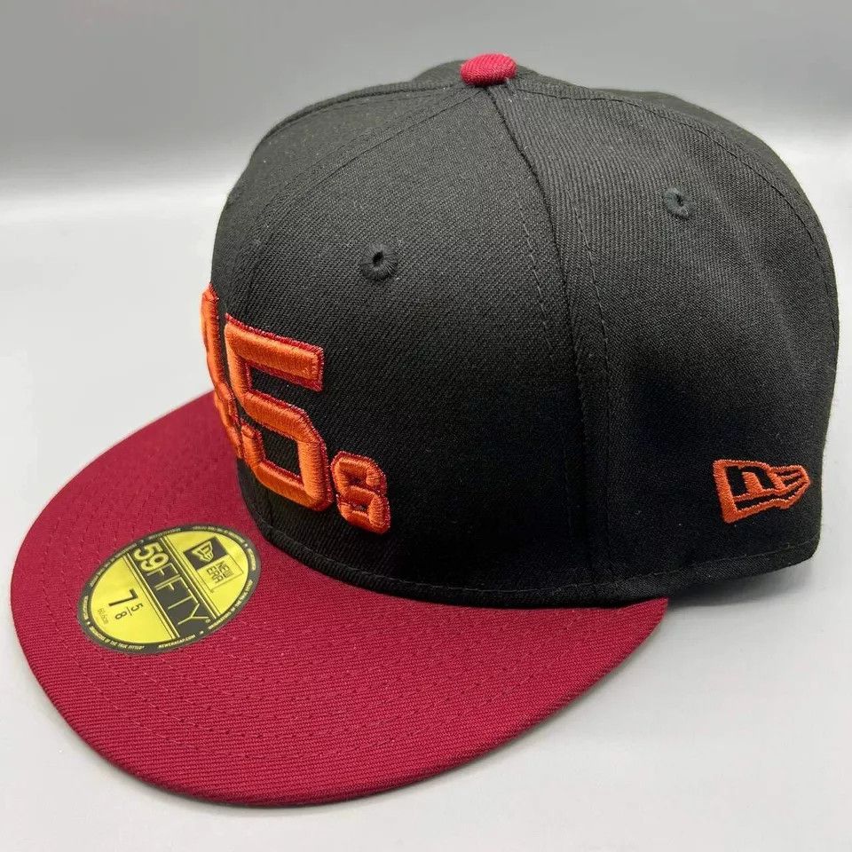 New Era Houston Astros Hat Men 7 5/8 Black Red Colts .45 MLB Fitted Size ONE SIZE - 4 Thumbnail