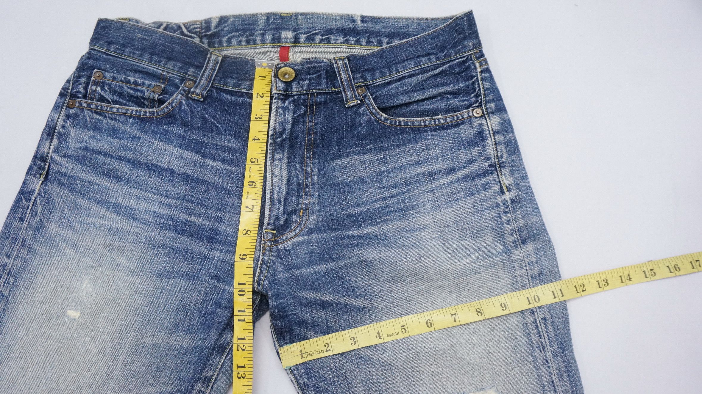 Japanese Brand Uniqlo Jeans UJ S002 Distressed Ripped Vintage Jeans W34 Size US 34 / EU 50 - 9 Thumbnail