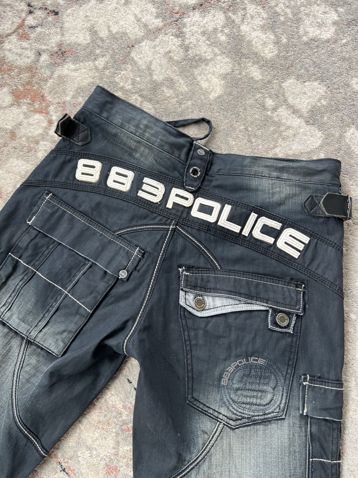 Police 883 Police Denim Shorts Grailed