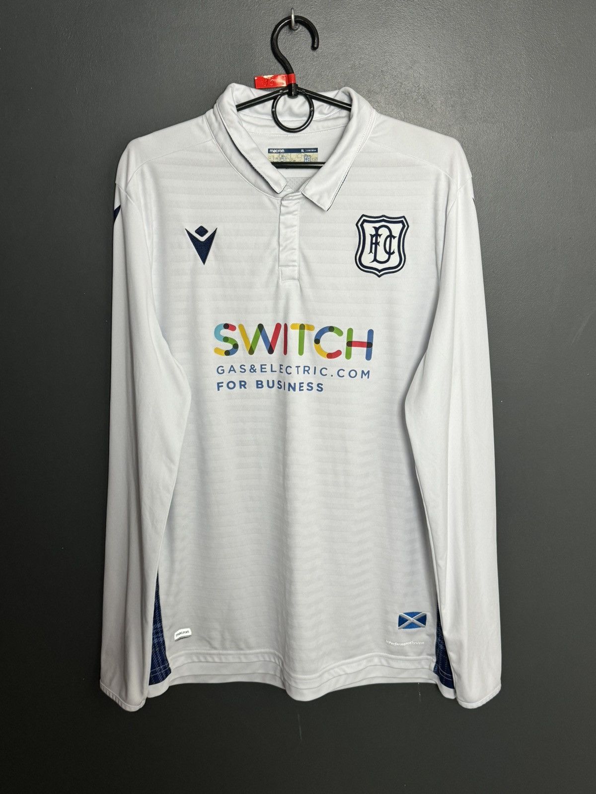 Macron Dundee 19/20 Away Football Soccer Long Sleeve Jersey Shirt Size US XL / EU 56 / 4 - 1 Thumbnail
