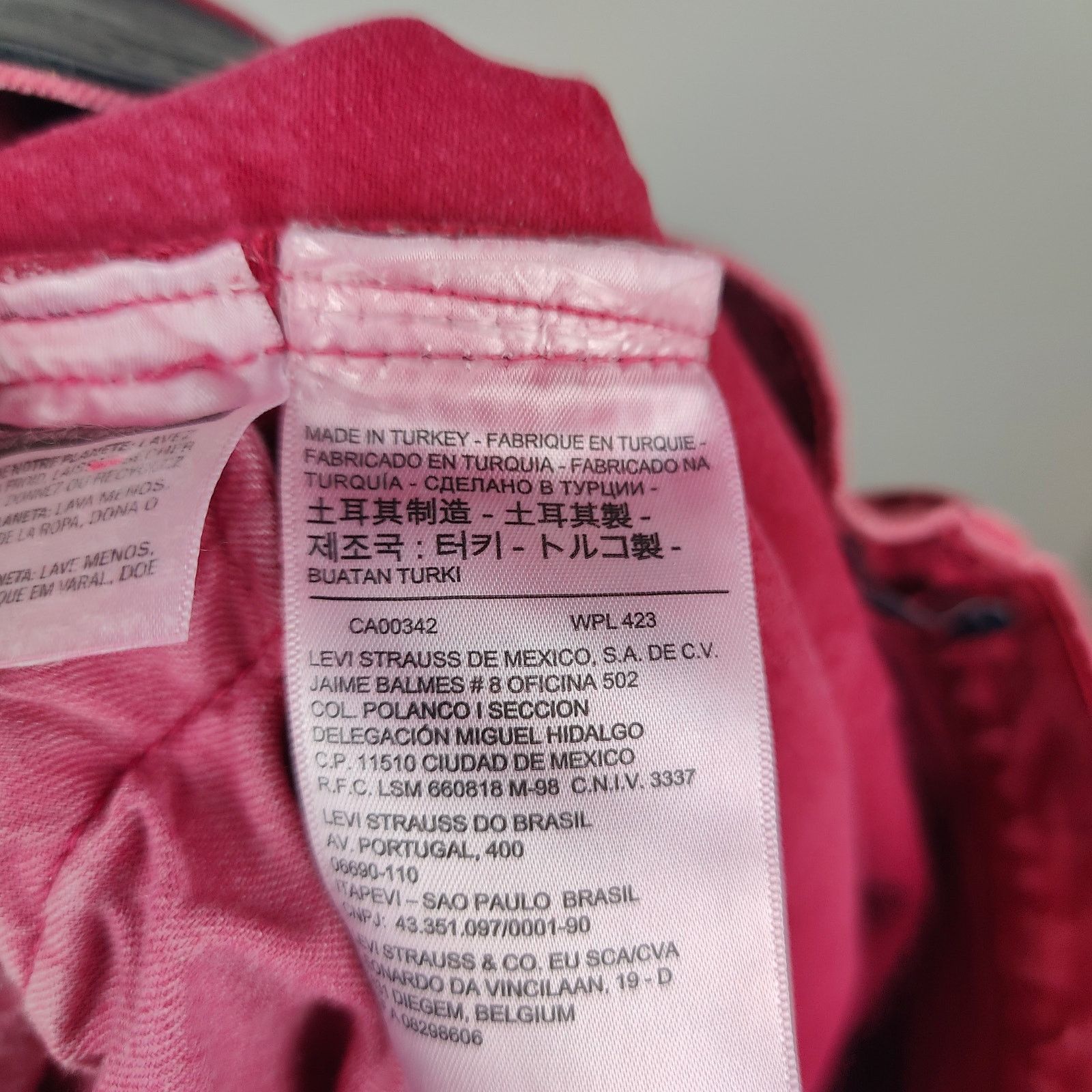 Levi's Levi's Made and Crafted 502 Jeans Mens 30x34 Red Pink Pink Size US 30 / EU 46 - 11 Thumbnail