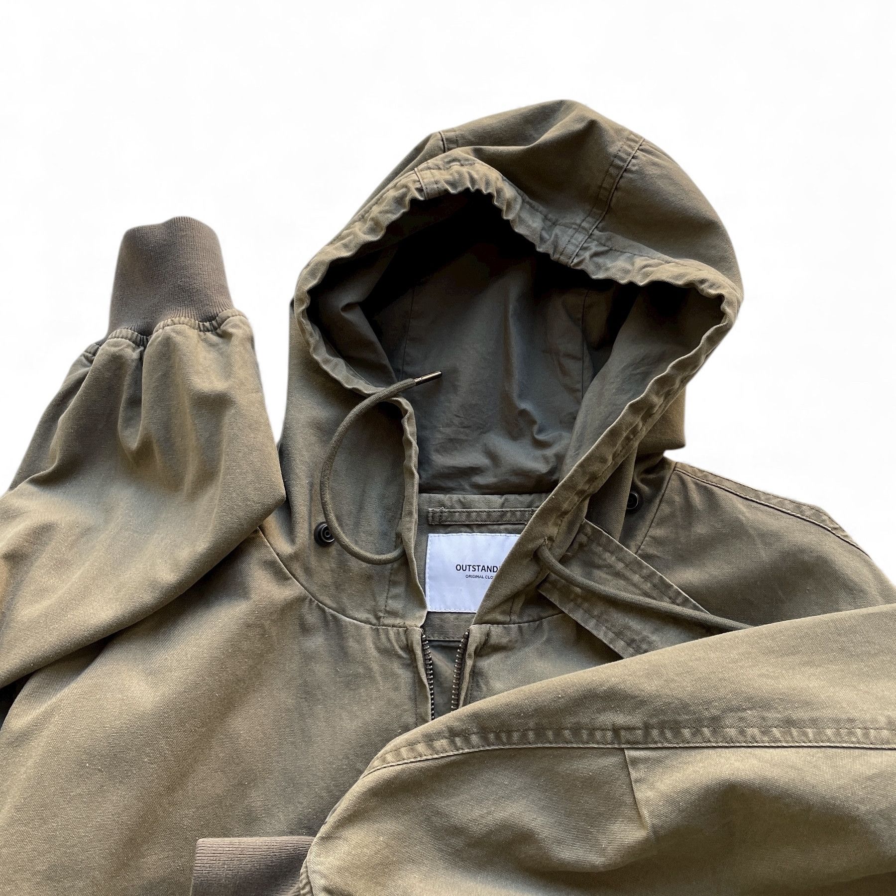 Japanese Brand Vintage wash canvas workwear hooded jacket Size US M / EU 48-50 / 2 - 3 Thumbnail