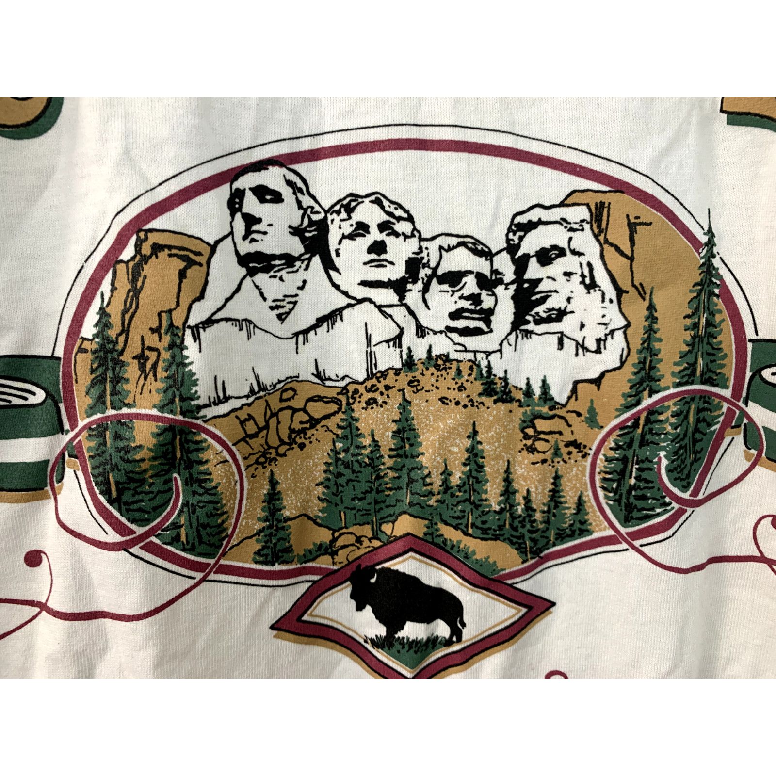 Jerzees Vintage Mount Rushmore Lake Tahoe White M Test Print Tee Size US M / EU 48-50 / 2 - 4 Thumbnail