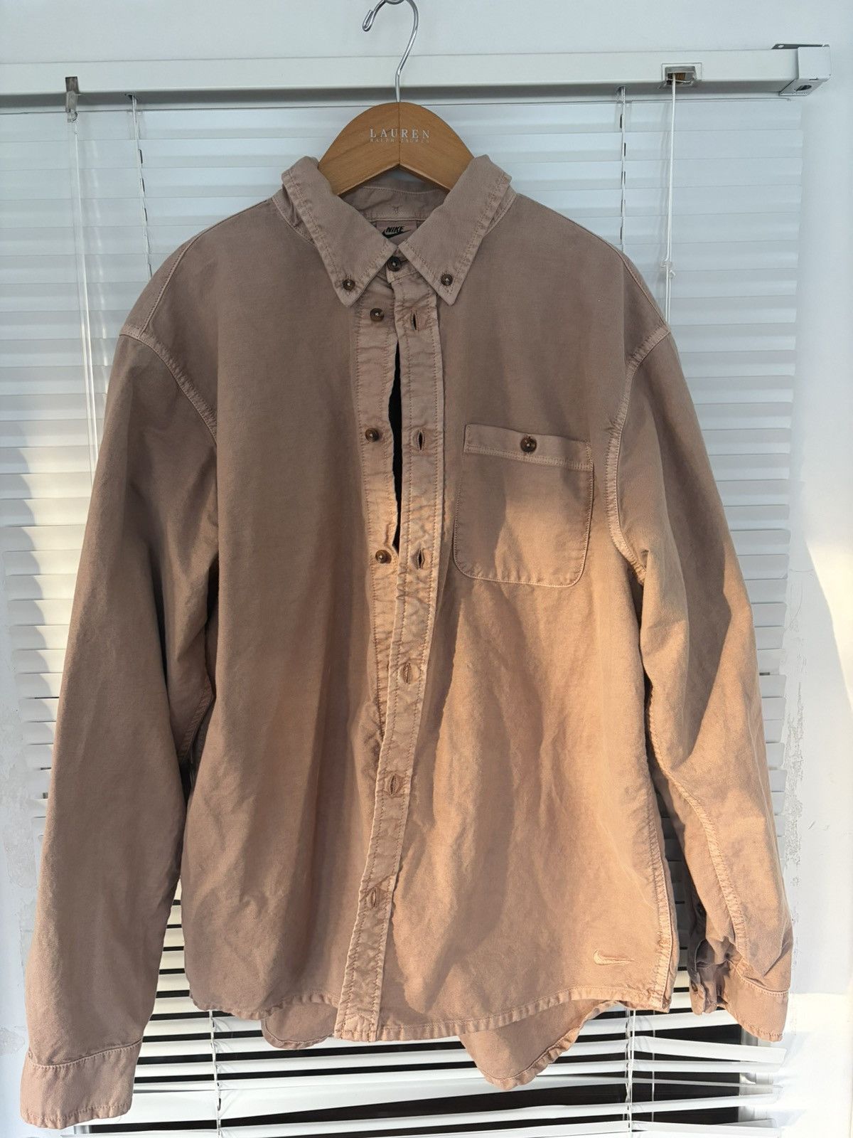 Nike Nike Life Mens Button Up Size US L / EU 52-54 / 3 - 1 Thumbnail