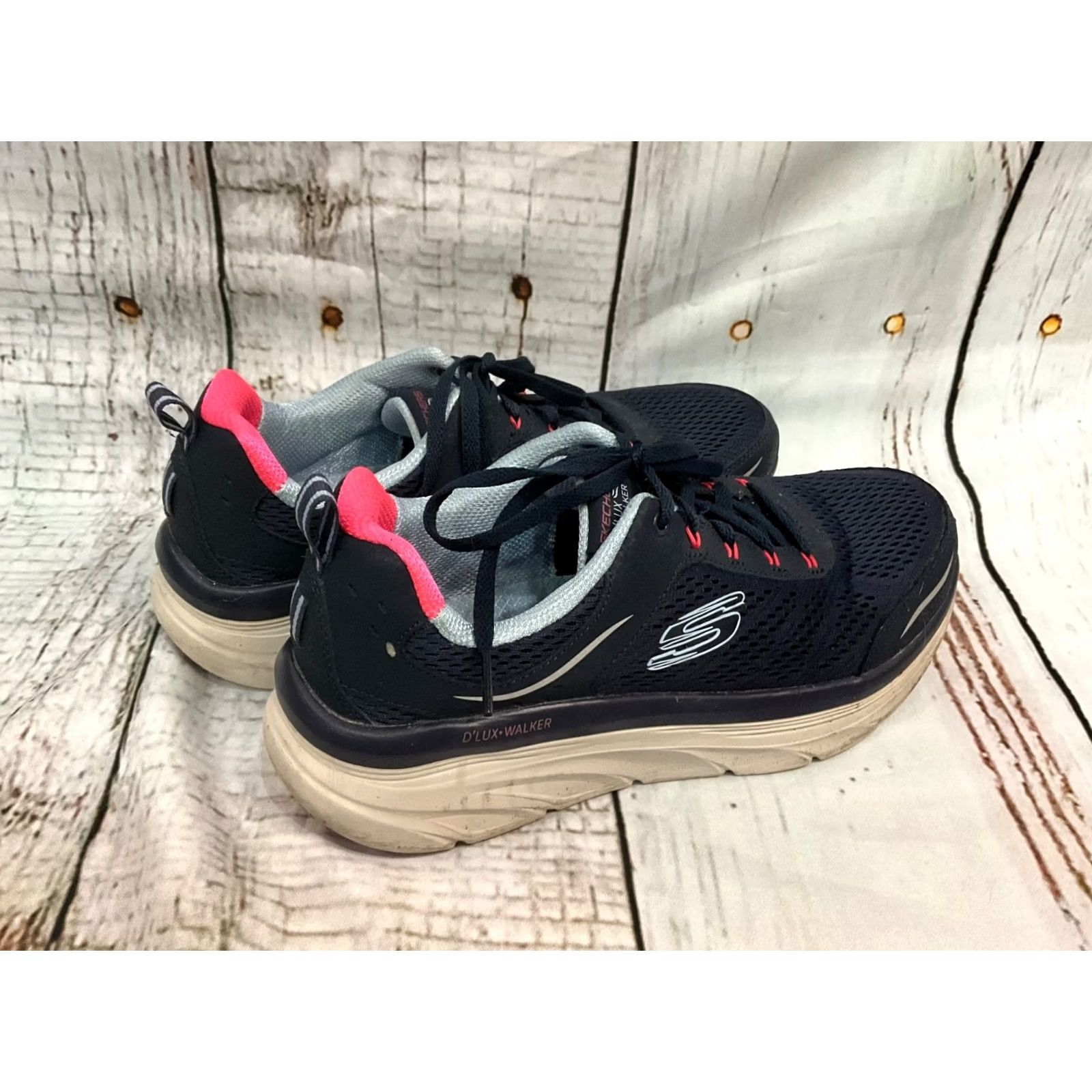 SKECHERS Skechers D'Lux Walker Cool Grove Womens Athletic Shoes Black MultI Relaxed Fit 9.5 Low Top Rubber Outsole Breathable Air-Cooled Memory Foam Comfort Size US 10 / IT 40 - 2 Thumbnail