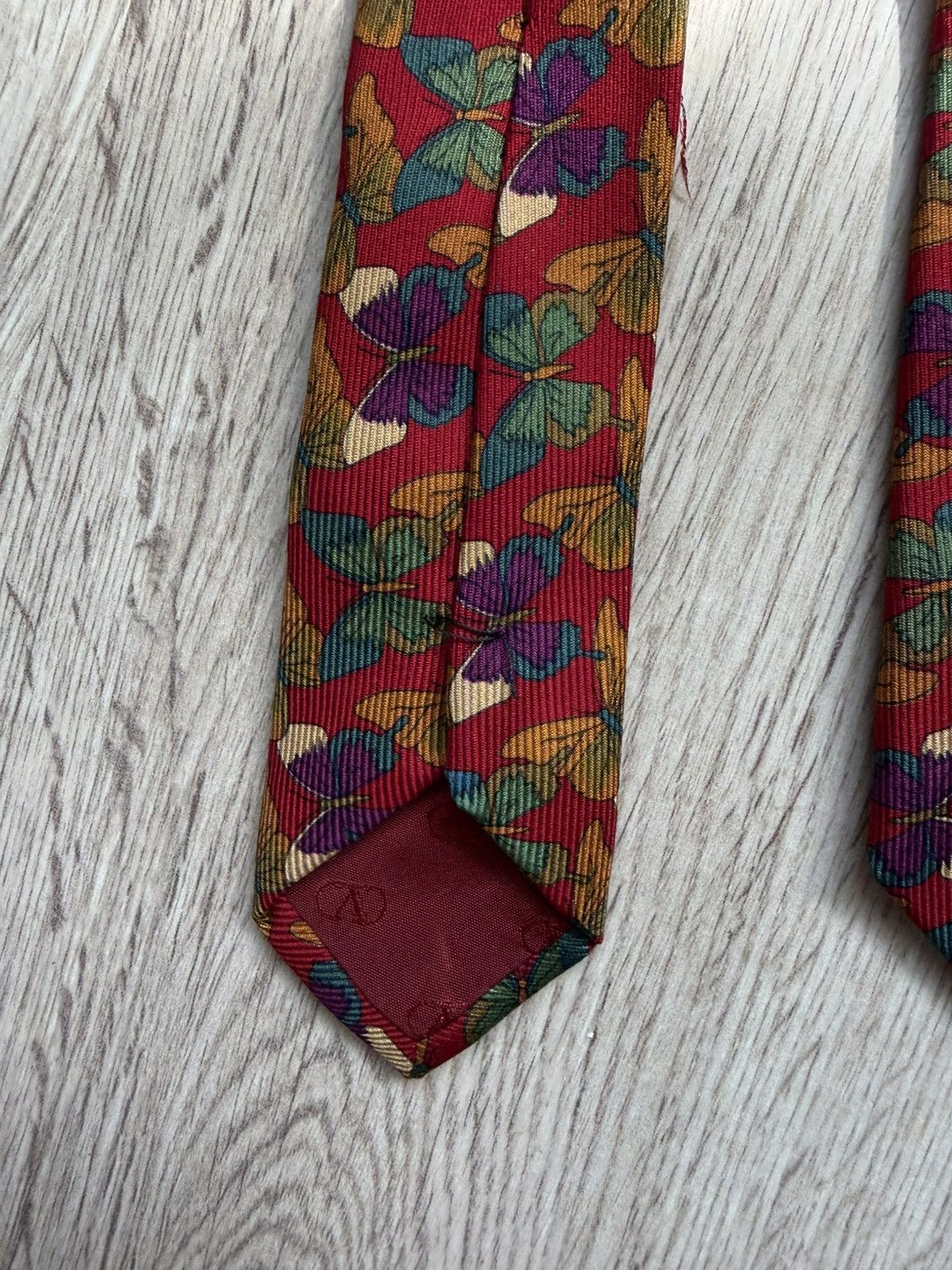 Valentino Rare multicolour Valentino butterfly monogram tie Size ONE SIZE - 7 Thumbnail