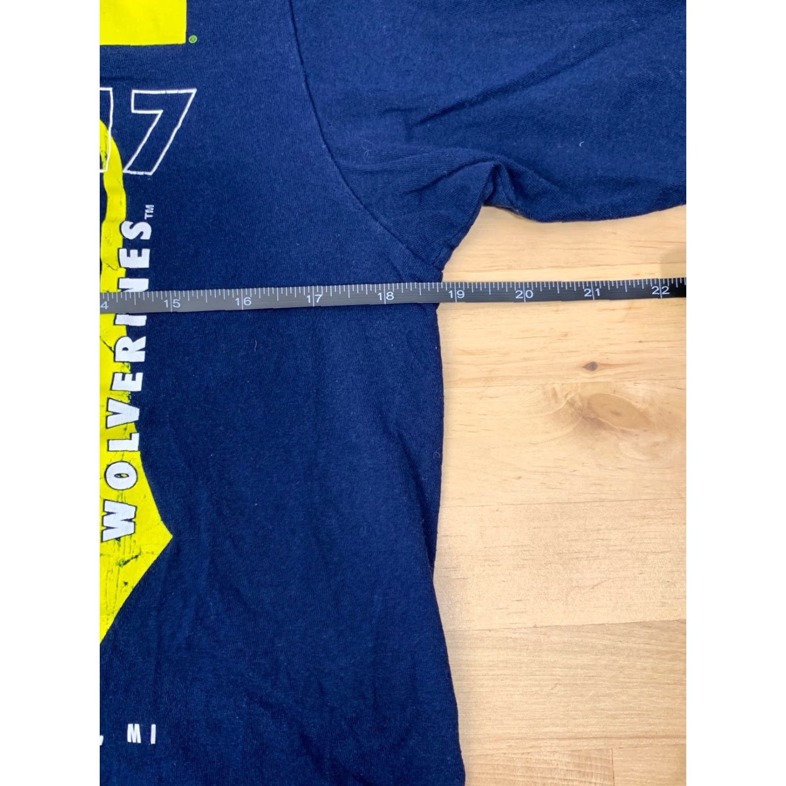 Adidas Michigan Wolverines T-Shirt Adidas Go-To Tee Short Sleeve Mens M Blue Cotton Crew Neck Shirt Sports College Nike? Wait; Nike not in original. Ignore. Size US L / EU 52-54 / 3 - 5 Thumbnail