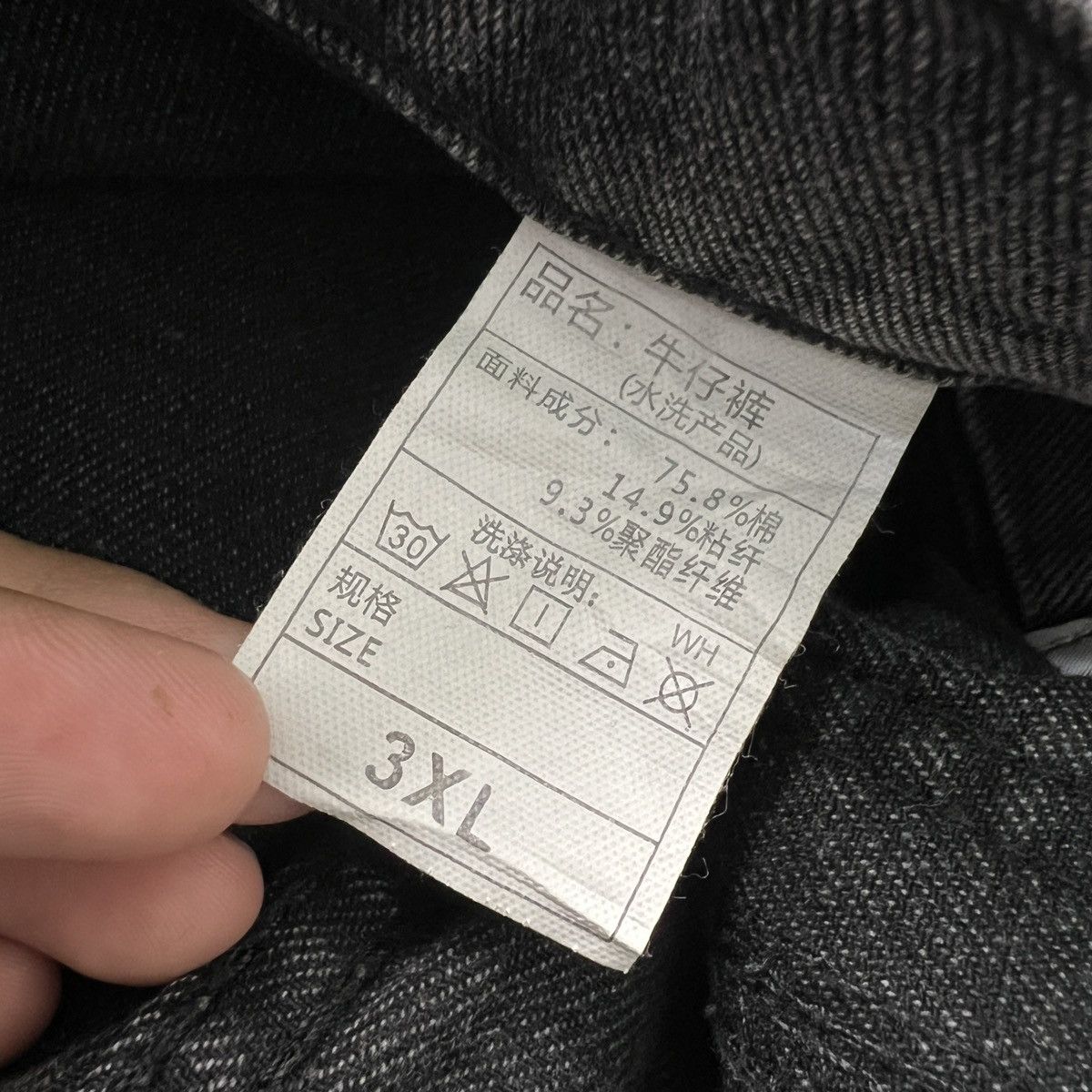 Other Unbranded Wide Loose MultiPocket Denim Cargo Pants Size US 36 / EU 52 - 6 Thumbnail